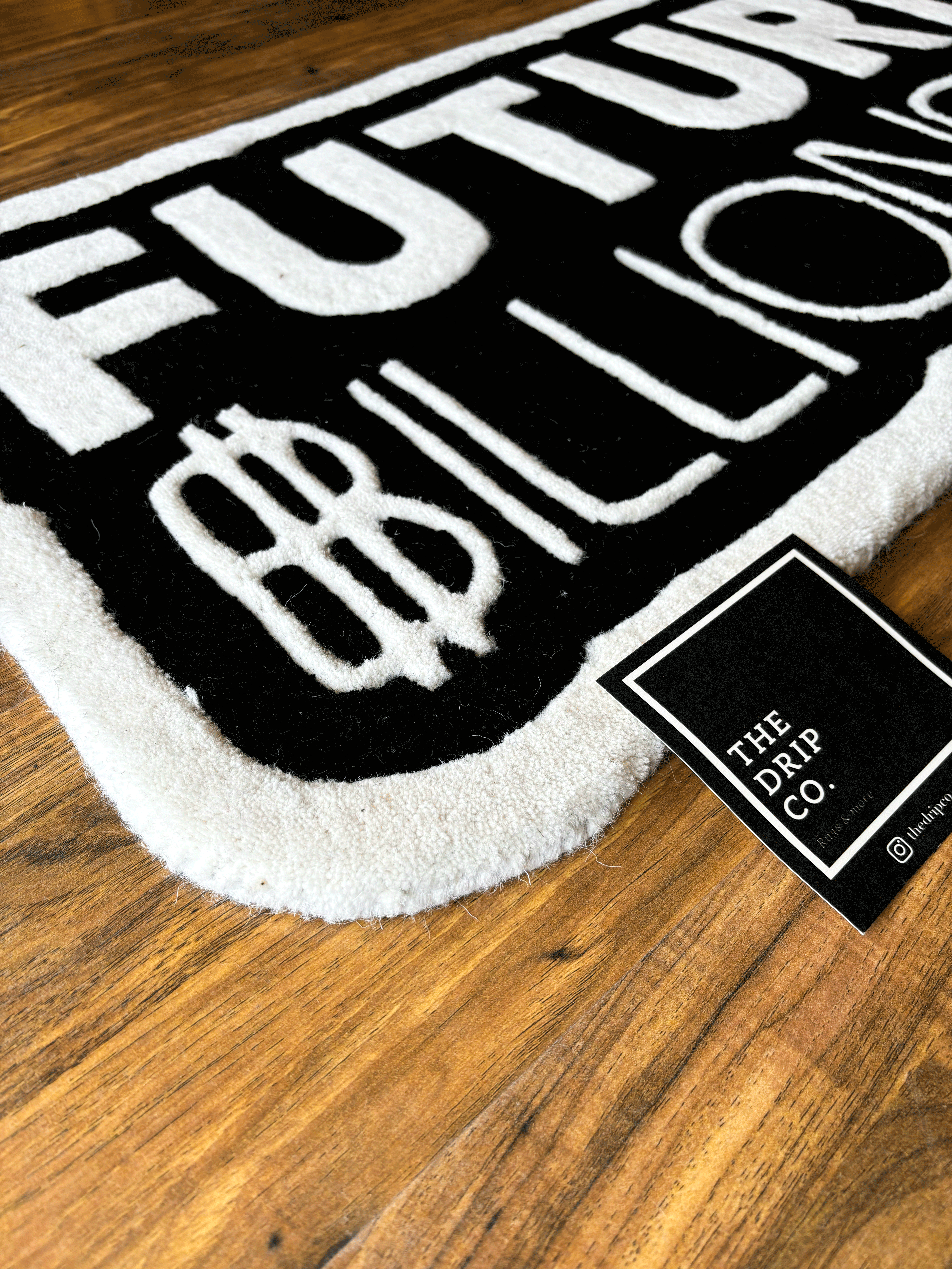 Future billionaire Hand tufted Custom Rug