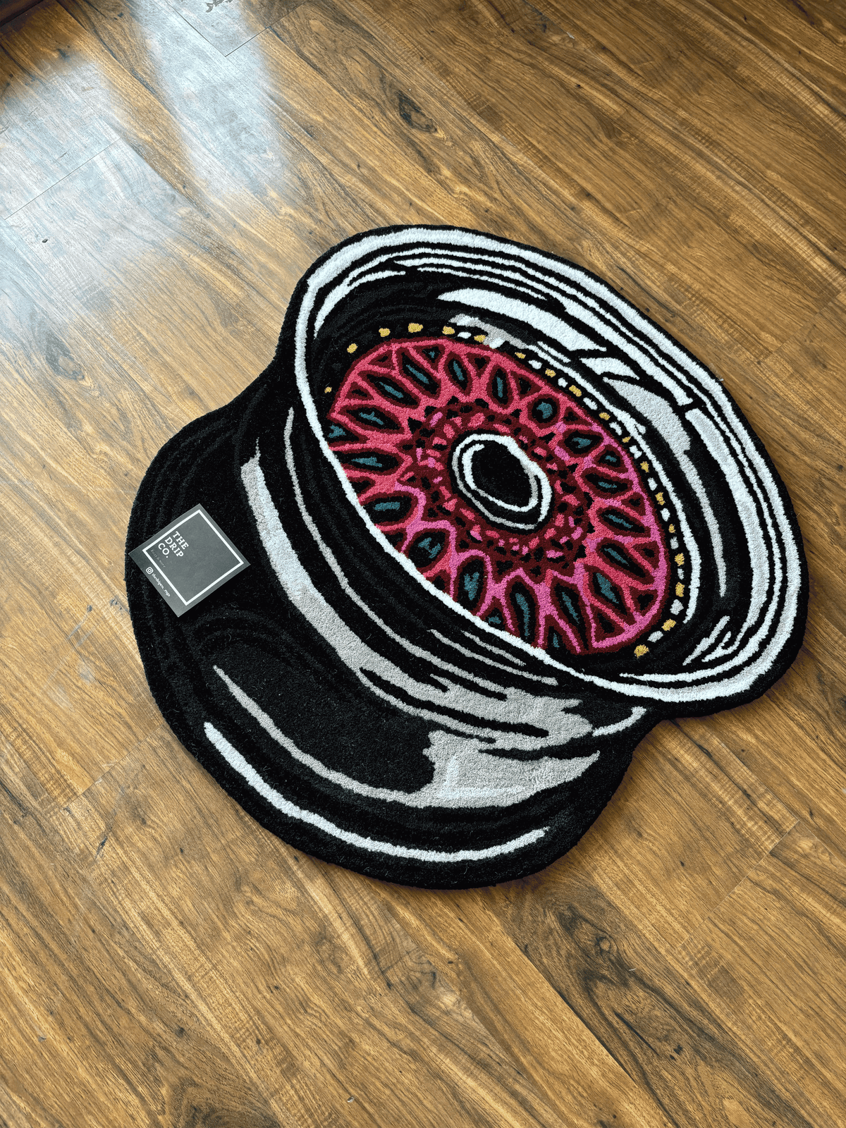 Allow Wheel Hand Tufted Custom Rug by The Drip Co.