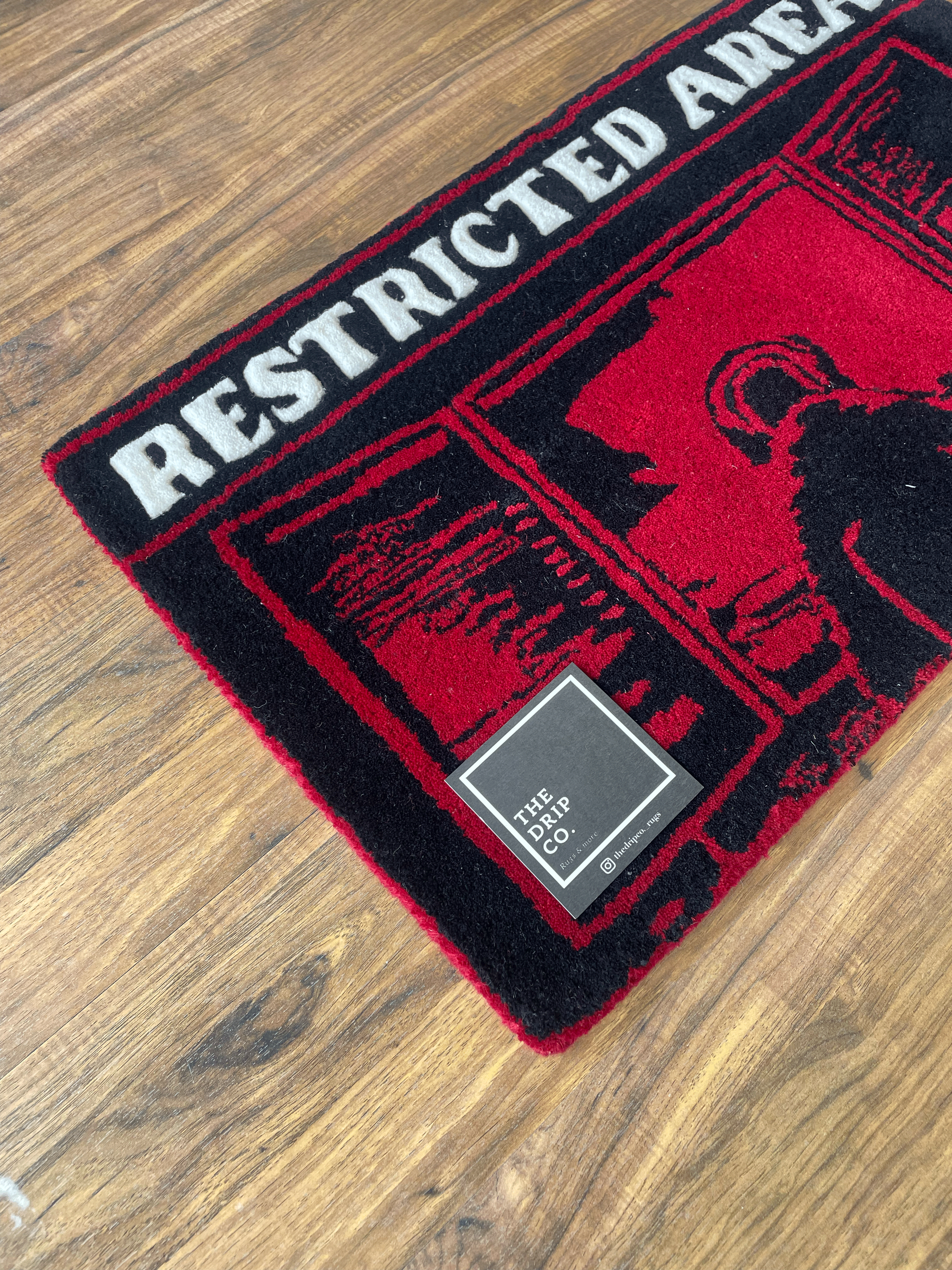 Restricted Area Custom Rug By The Drip Co.
