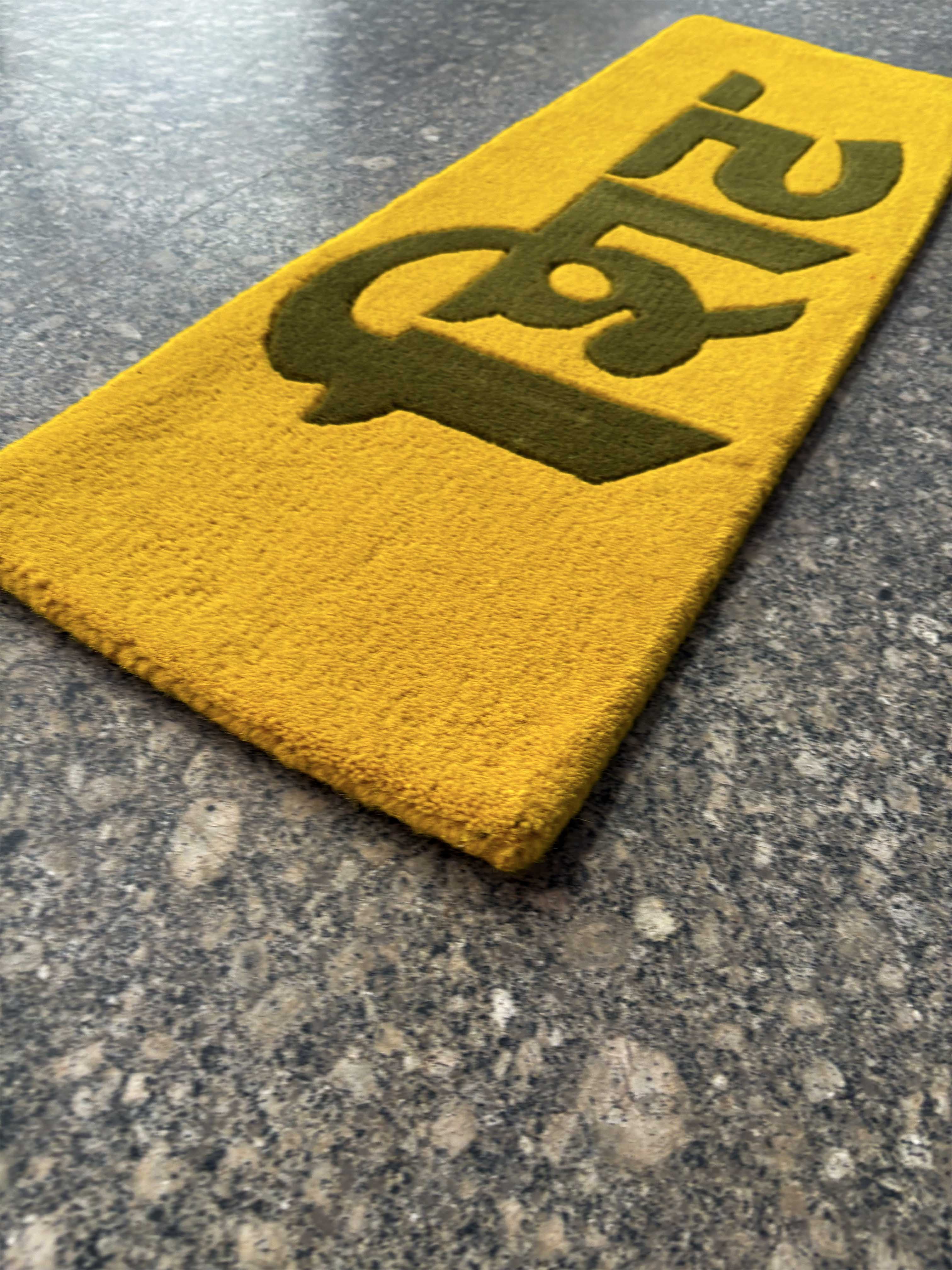Hindi Shit Tufted Custom Rug