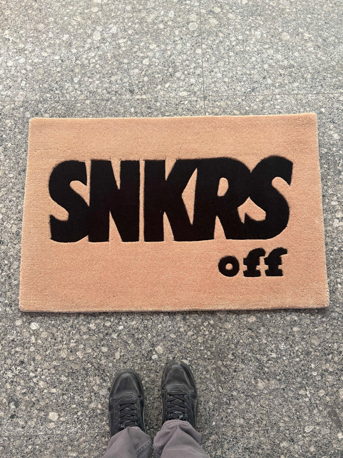 Sneakers Off Hand Tufted Rug