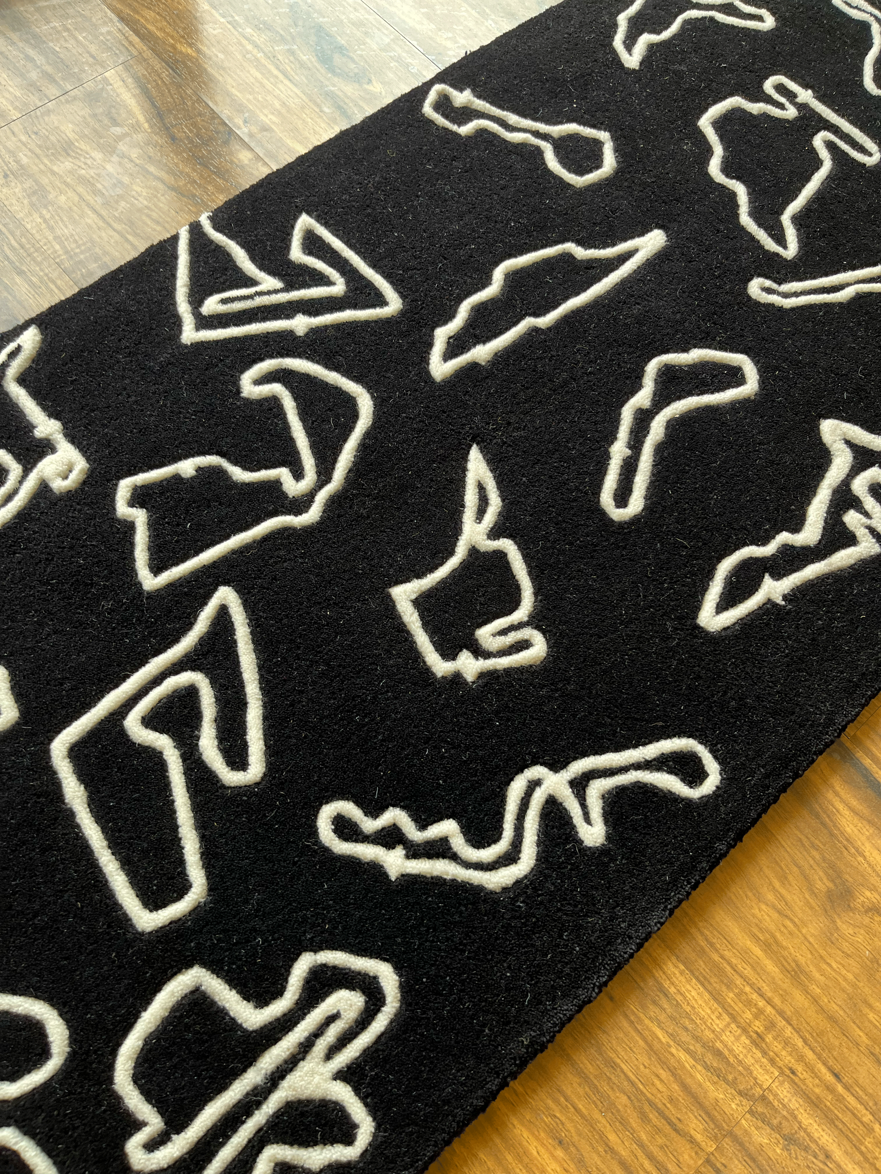 F1 Racing Circuits around the Globe Custom Rug