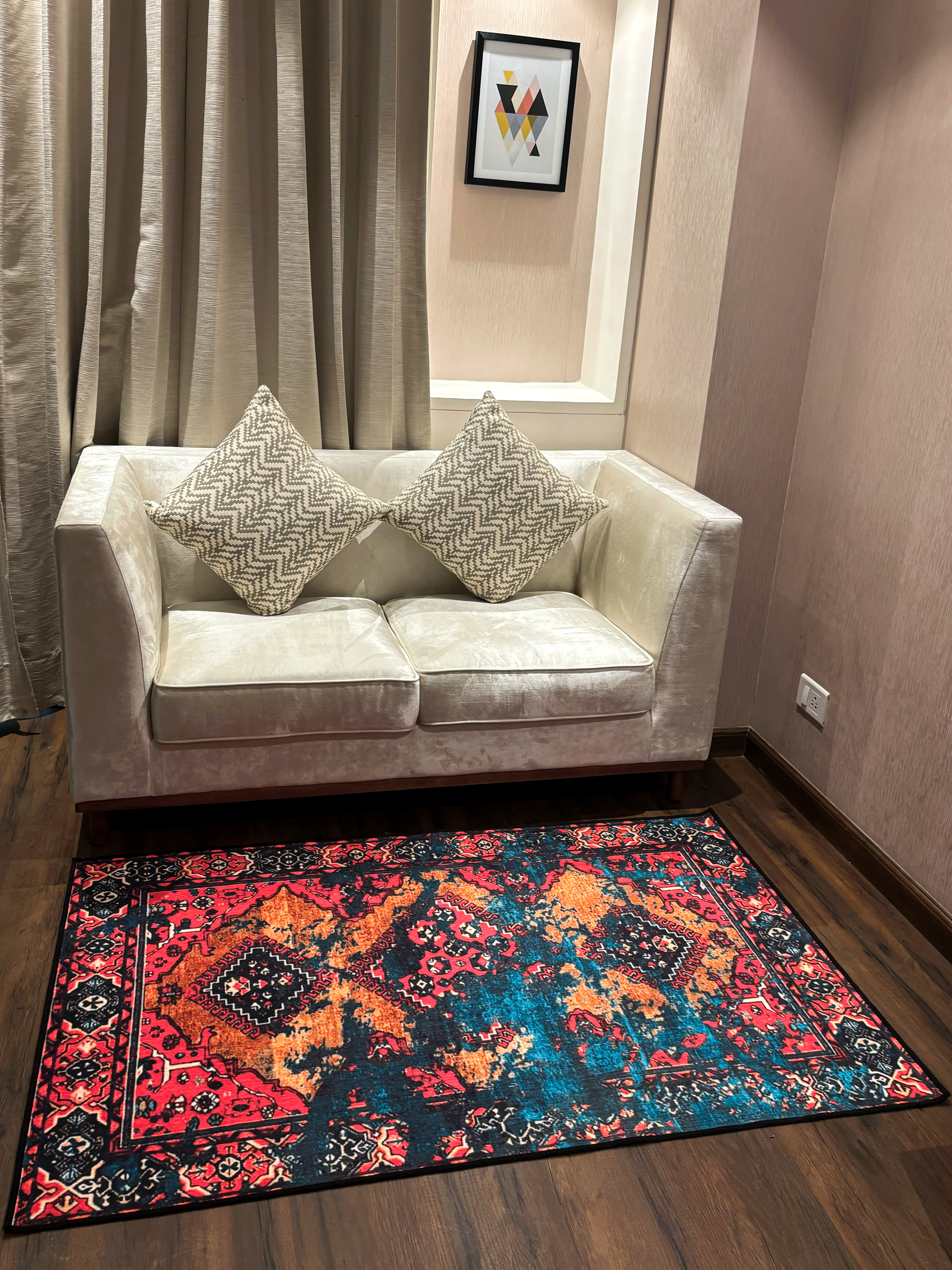 Traditional design Washable Custom Rug
