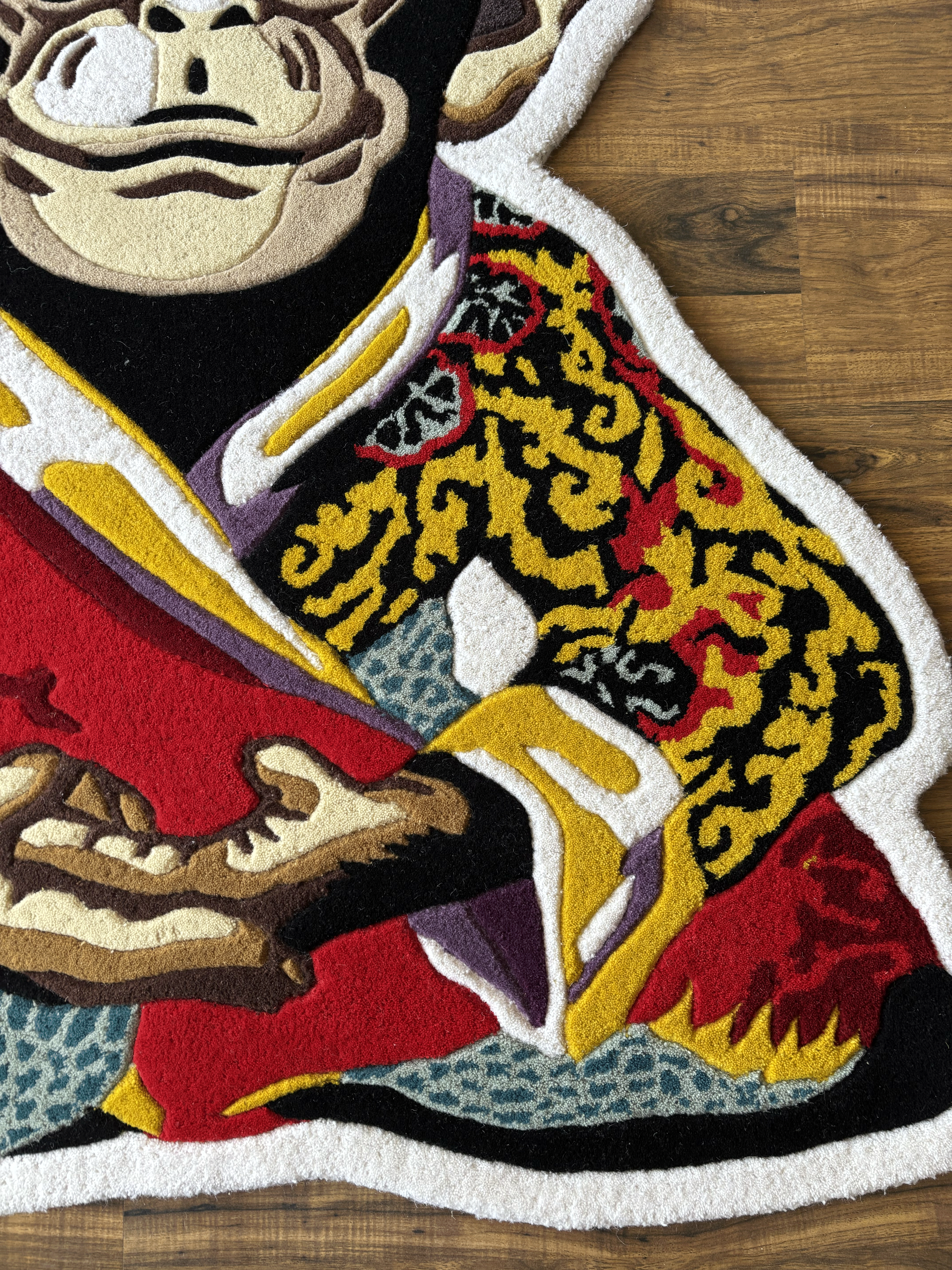 Meditation Monkey Hand Tufted Custom Rug