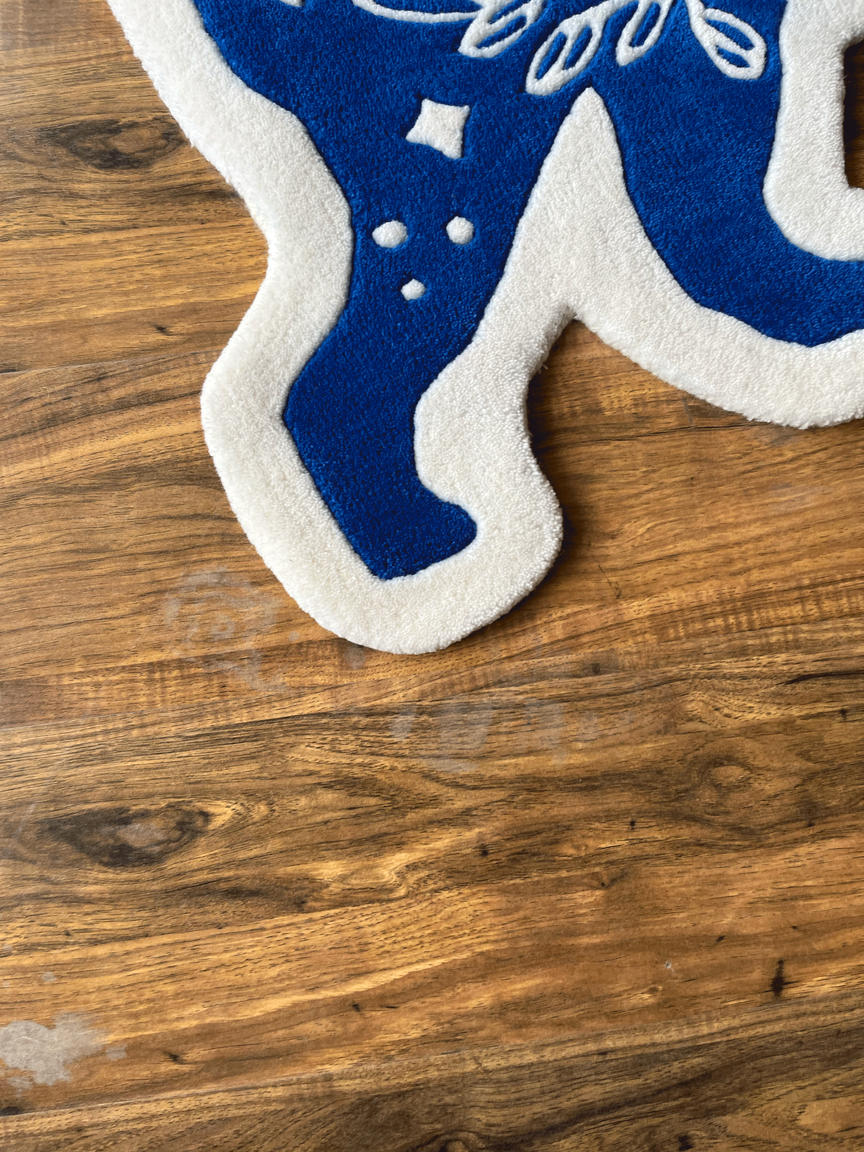 karma is a Cat hand tufted Custom Rug by The Drip Co.
