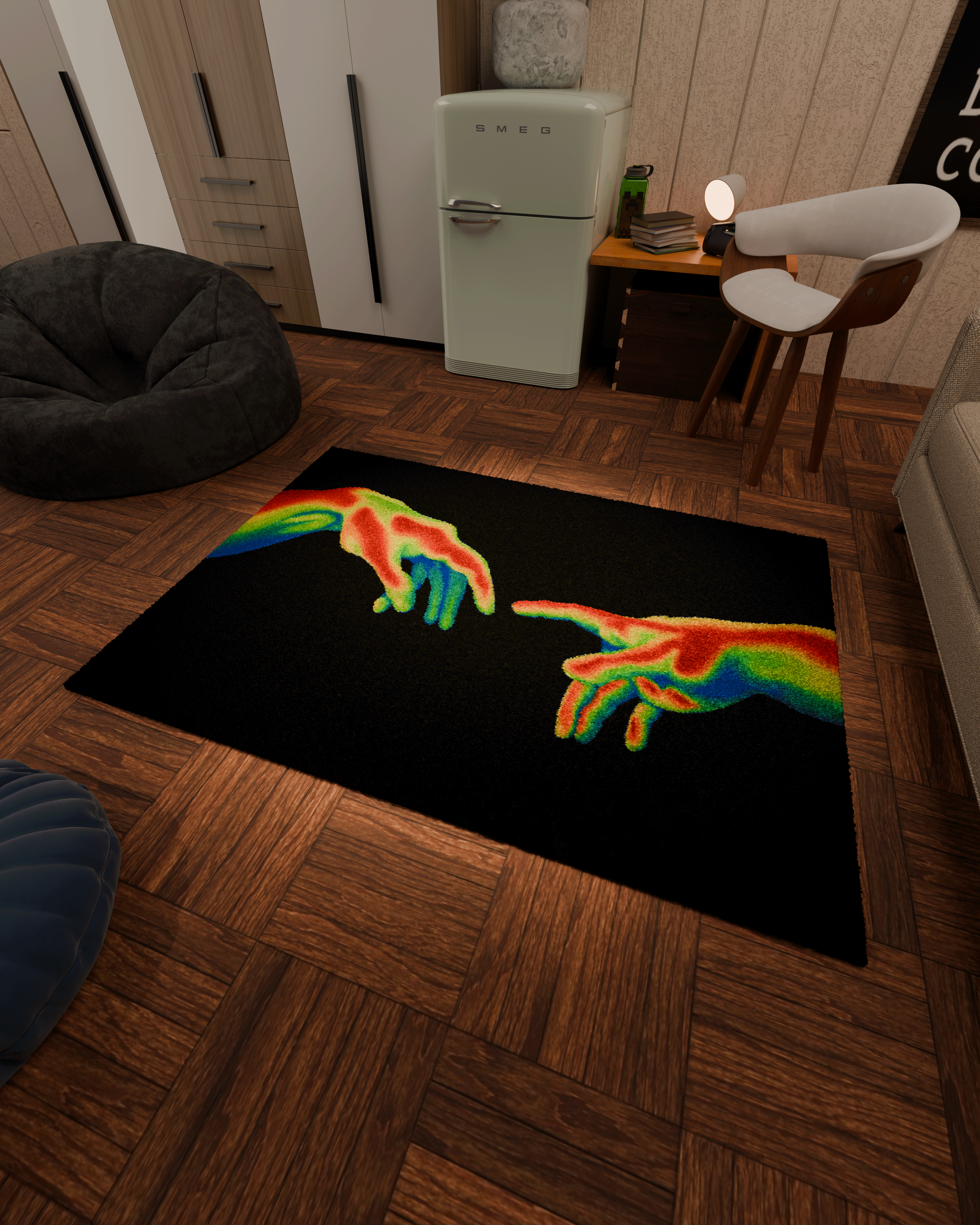 Love hands emotion Tufted Custom Rug