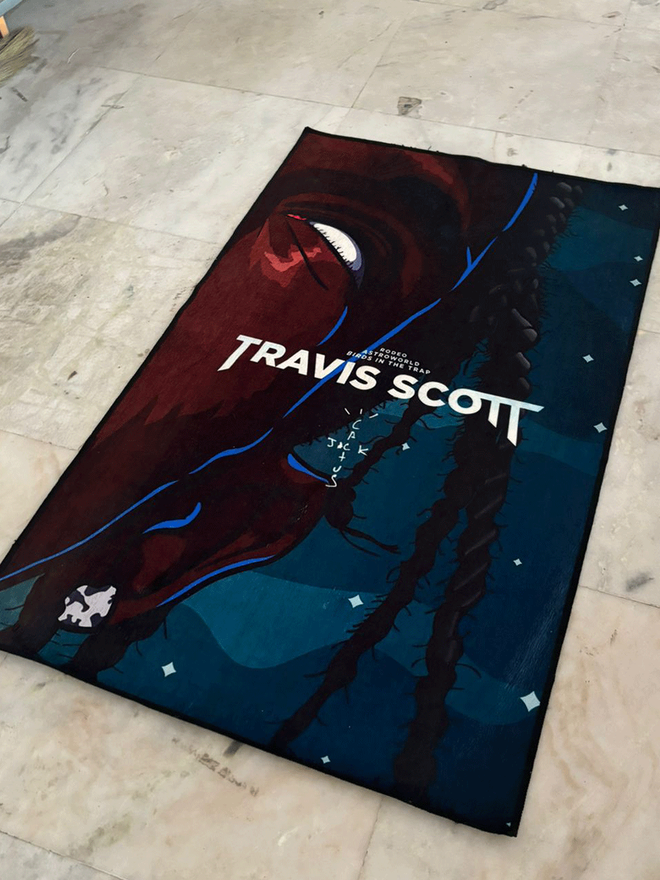 Travis Scott Printed Washable Custom Rug