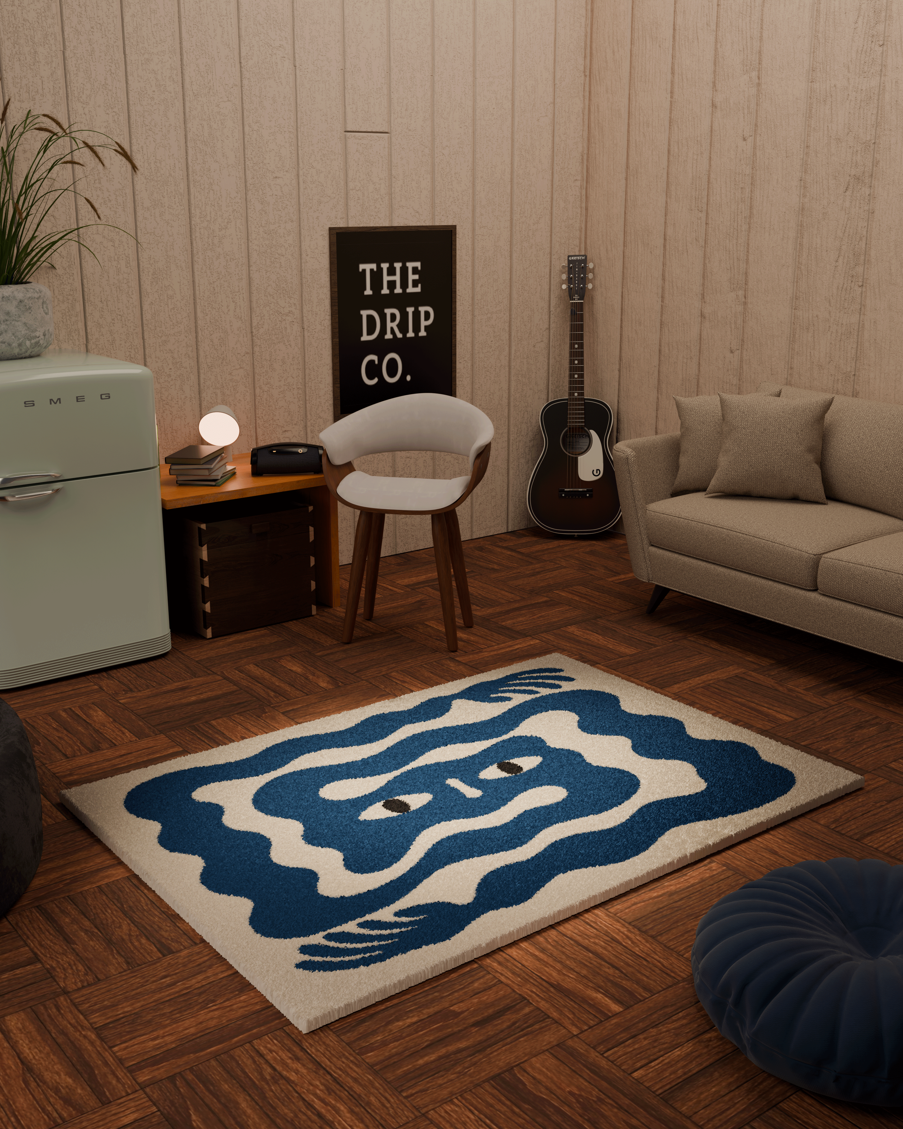 Anxiety hands emotion Tufted Custom Rug