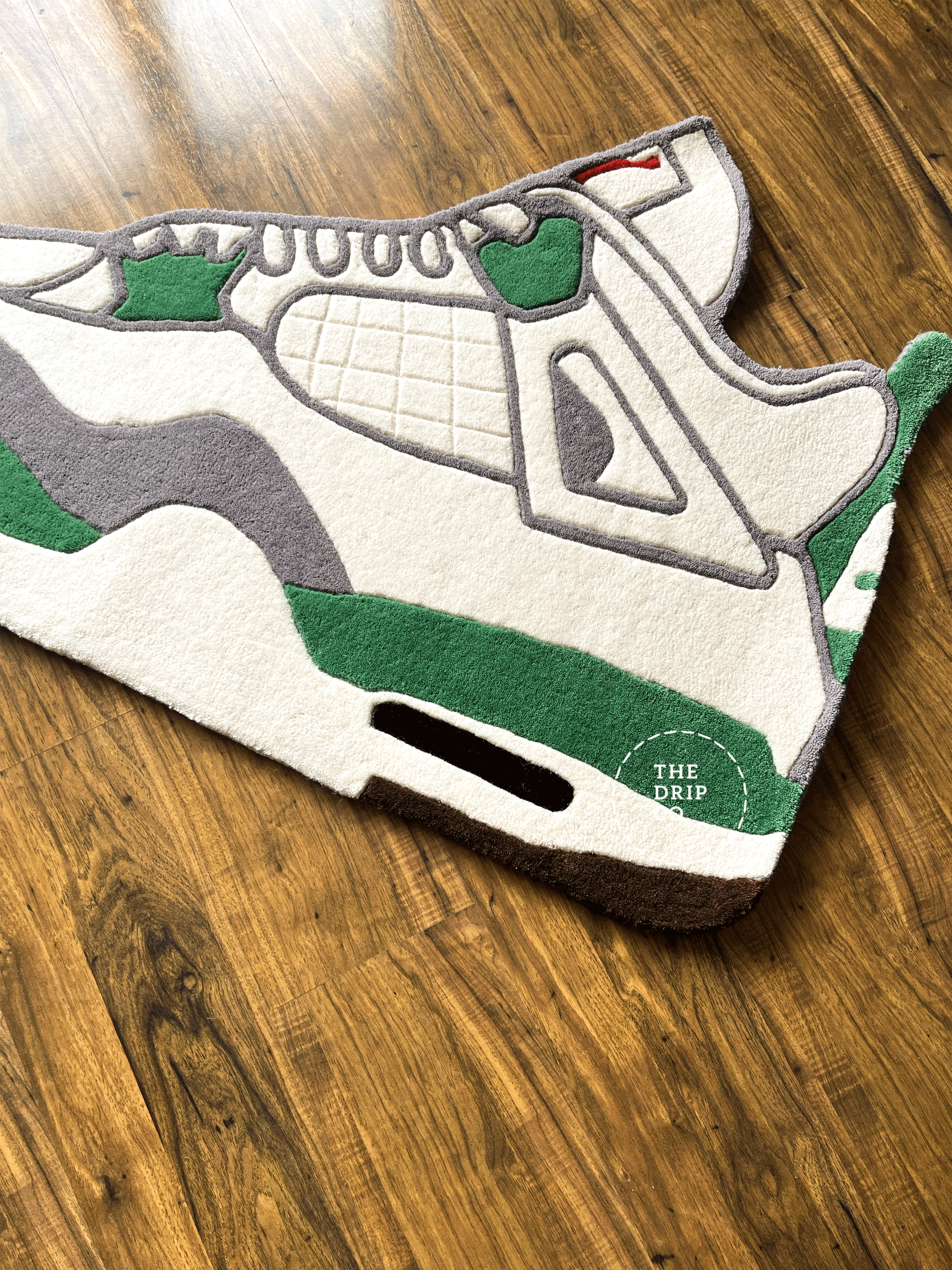 Green Custom Shoe Custom Rug