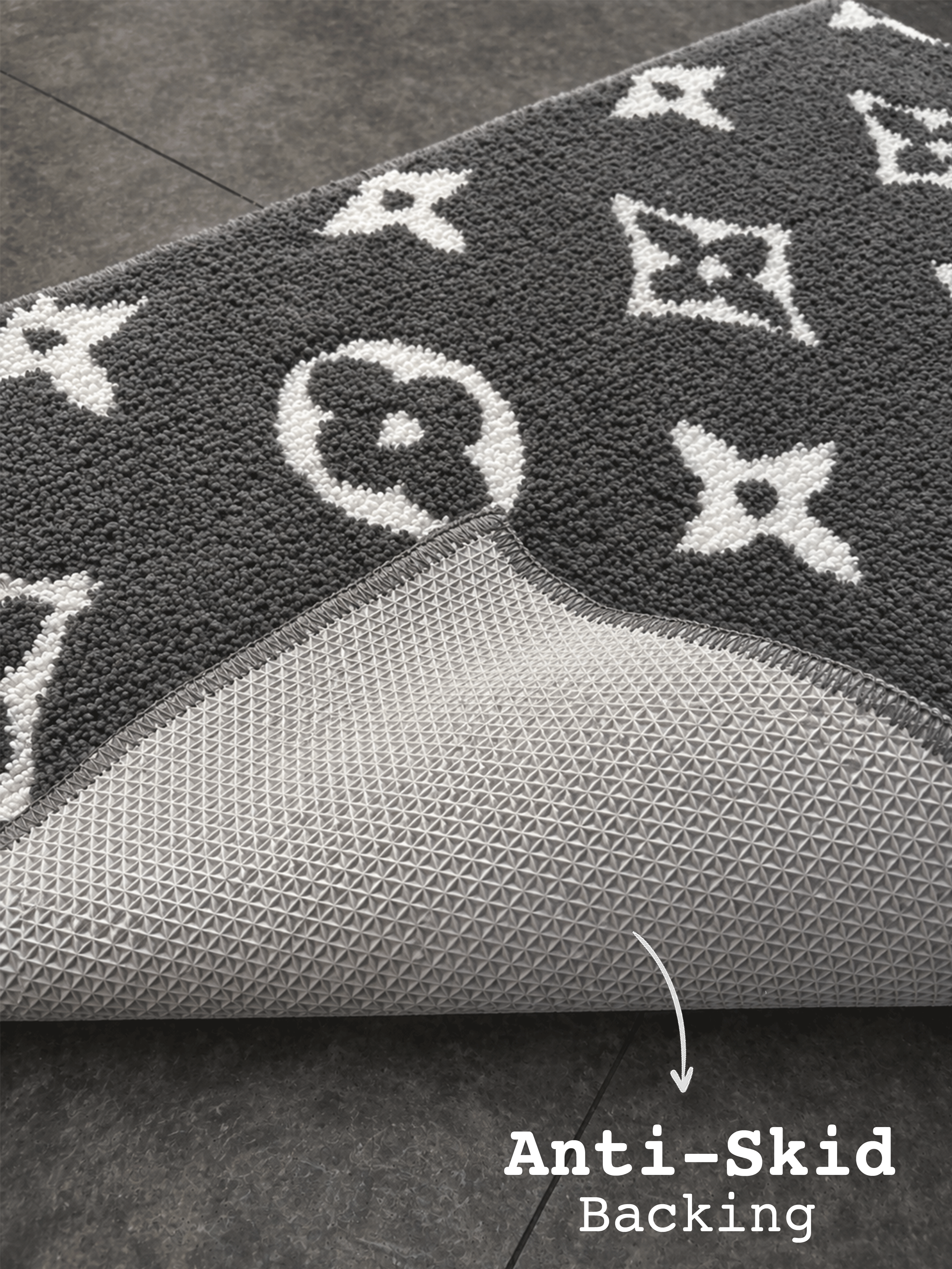 Sup Grey Bath Custom Mat