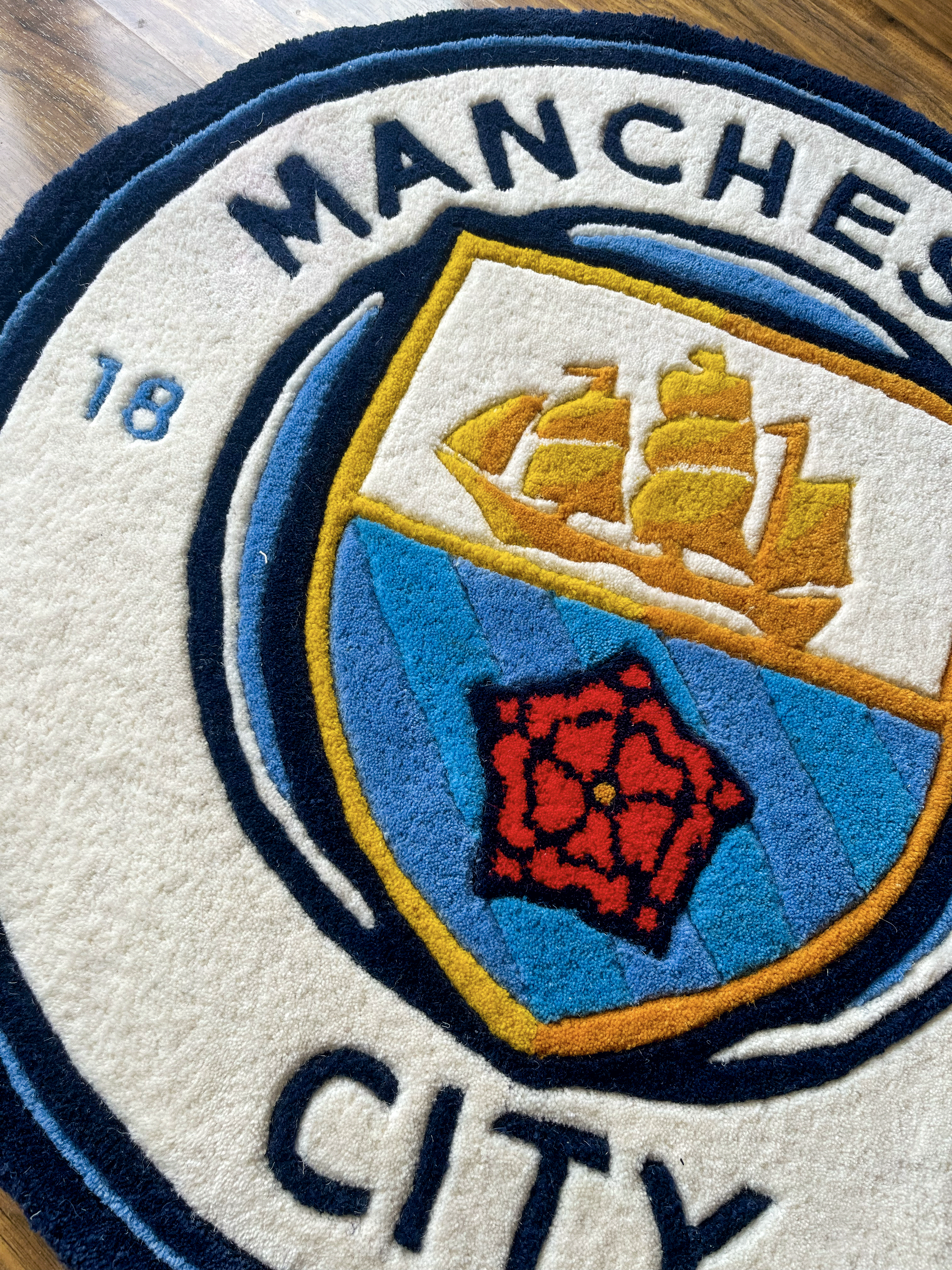 Man City fan Art Custom Rug
