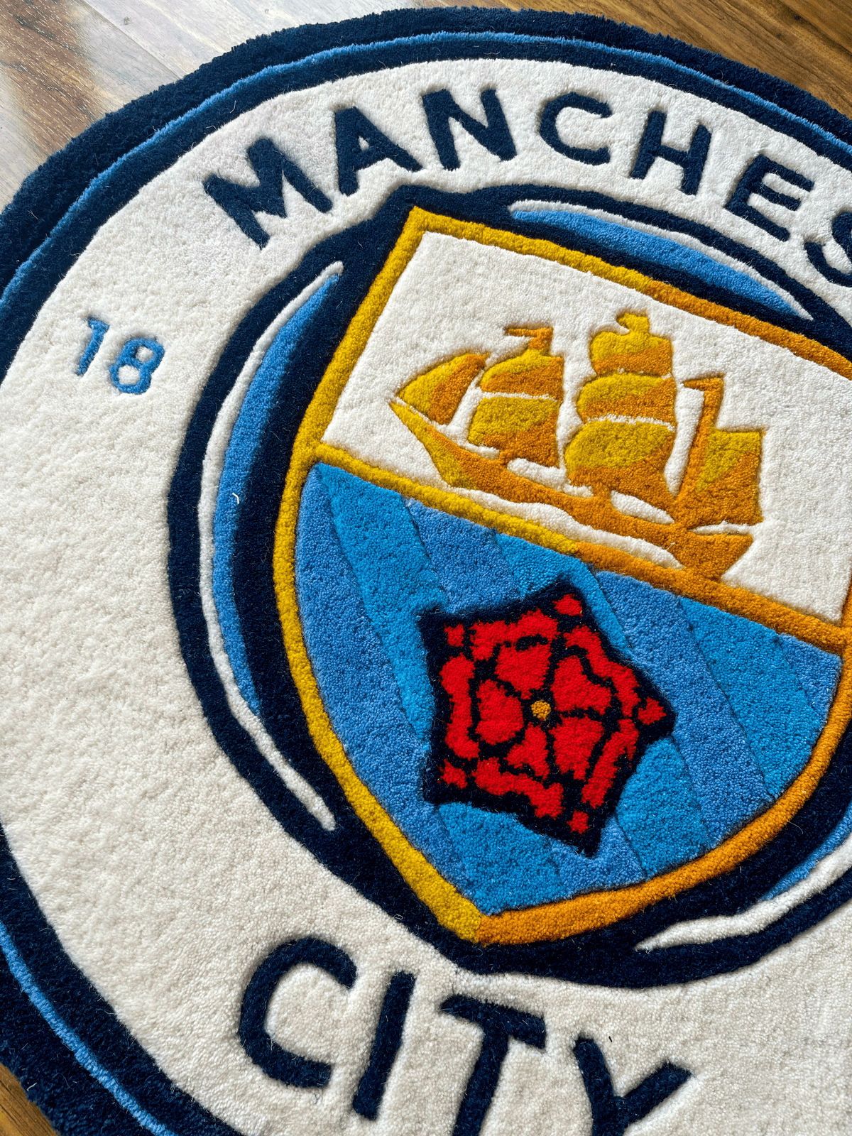 Man City fan Art Custom Rug