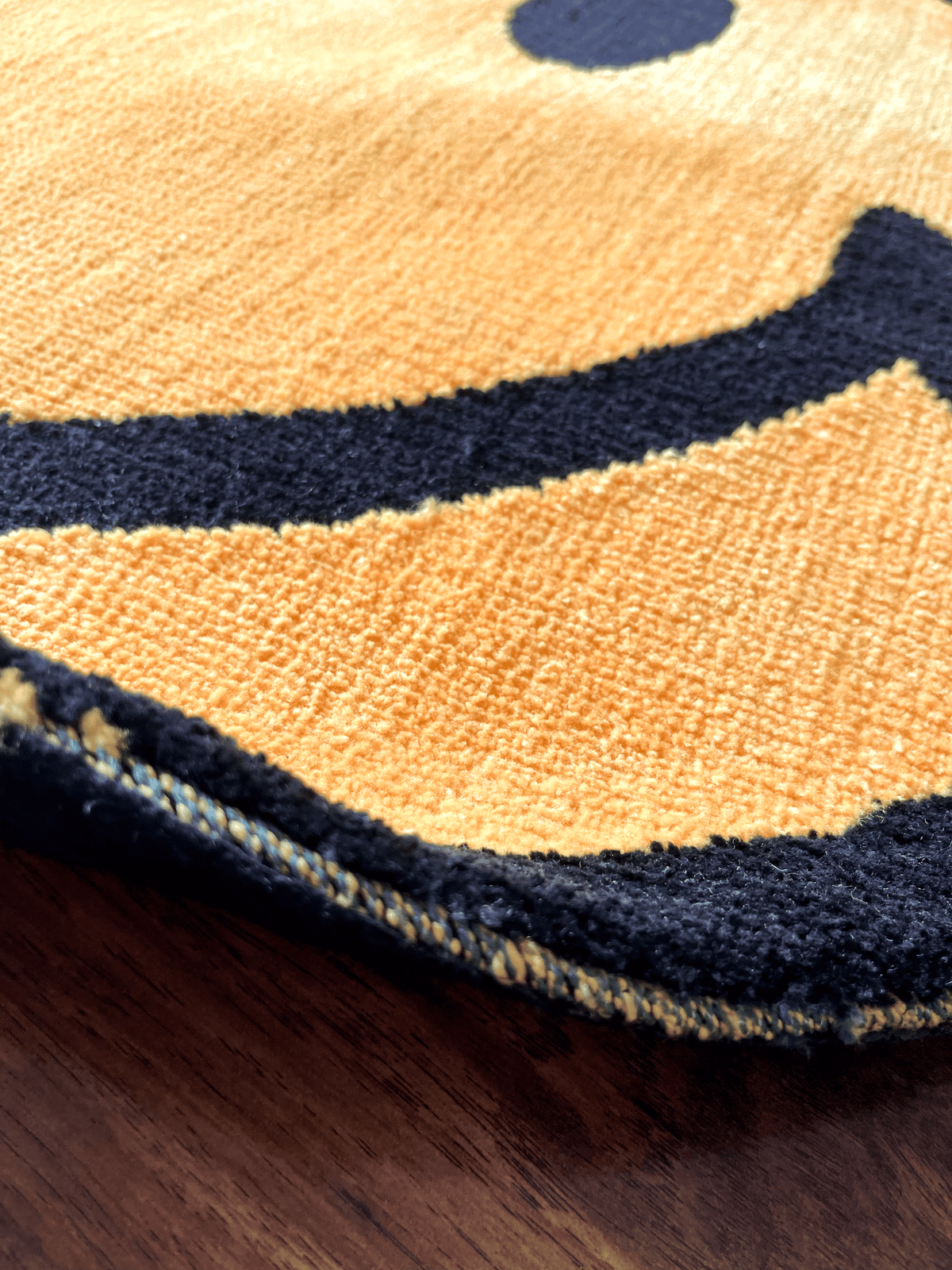 Yellow Smile Machine Tufted Custom Rug