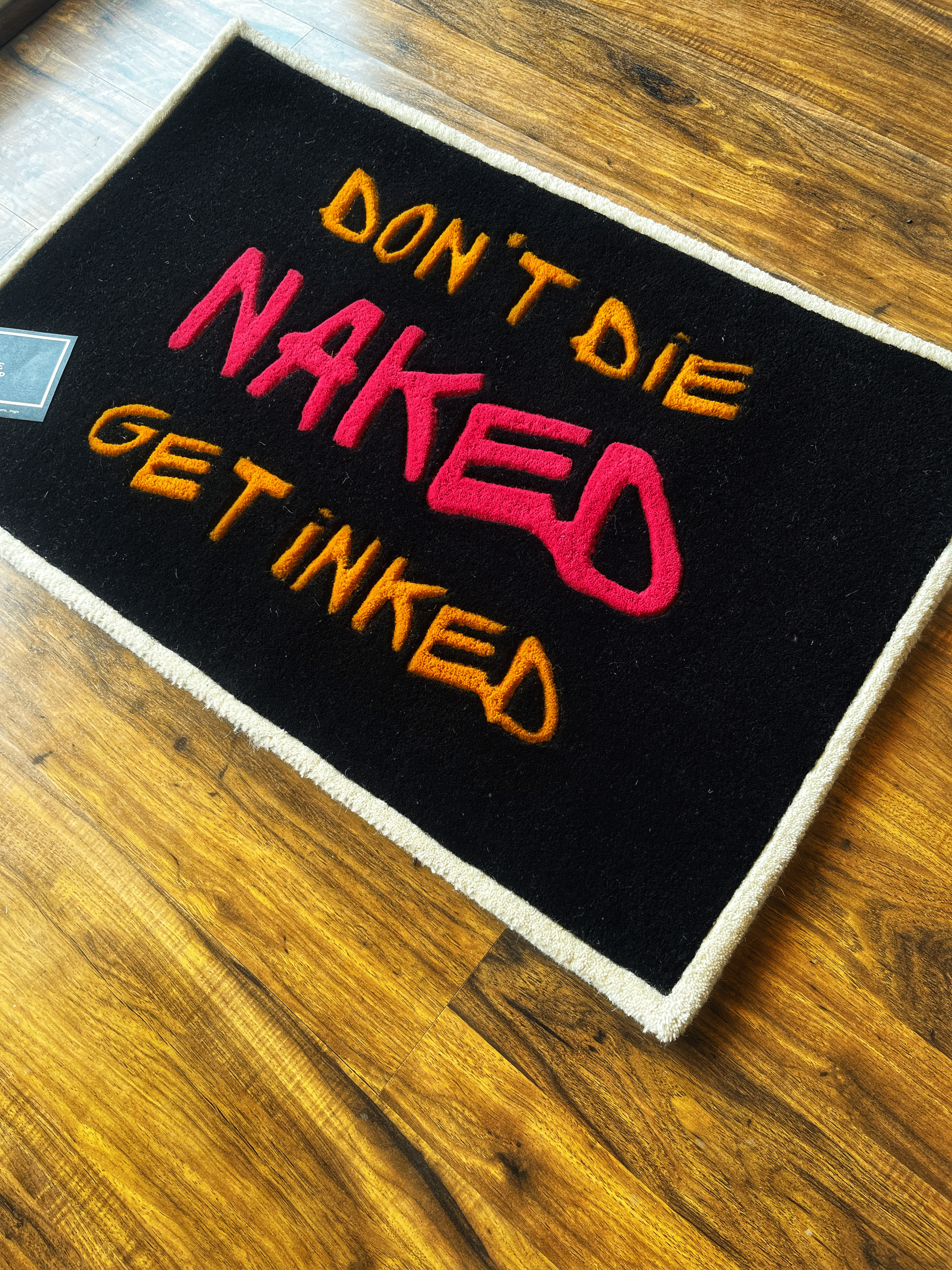 Get Inked Custom Rug
