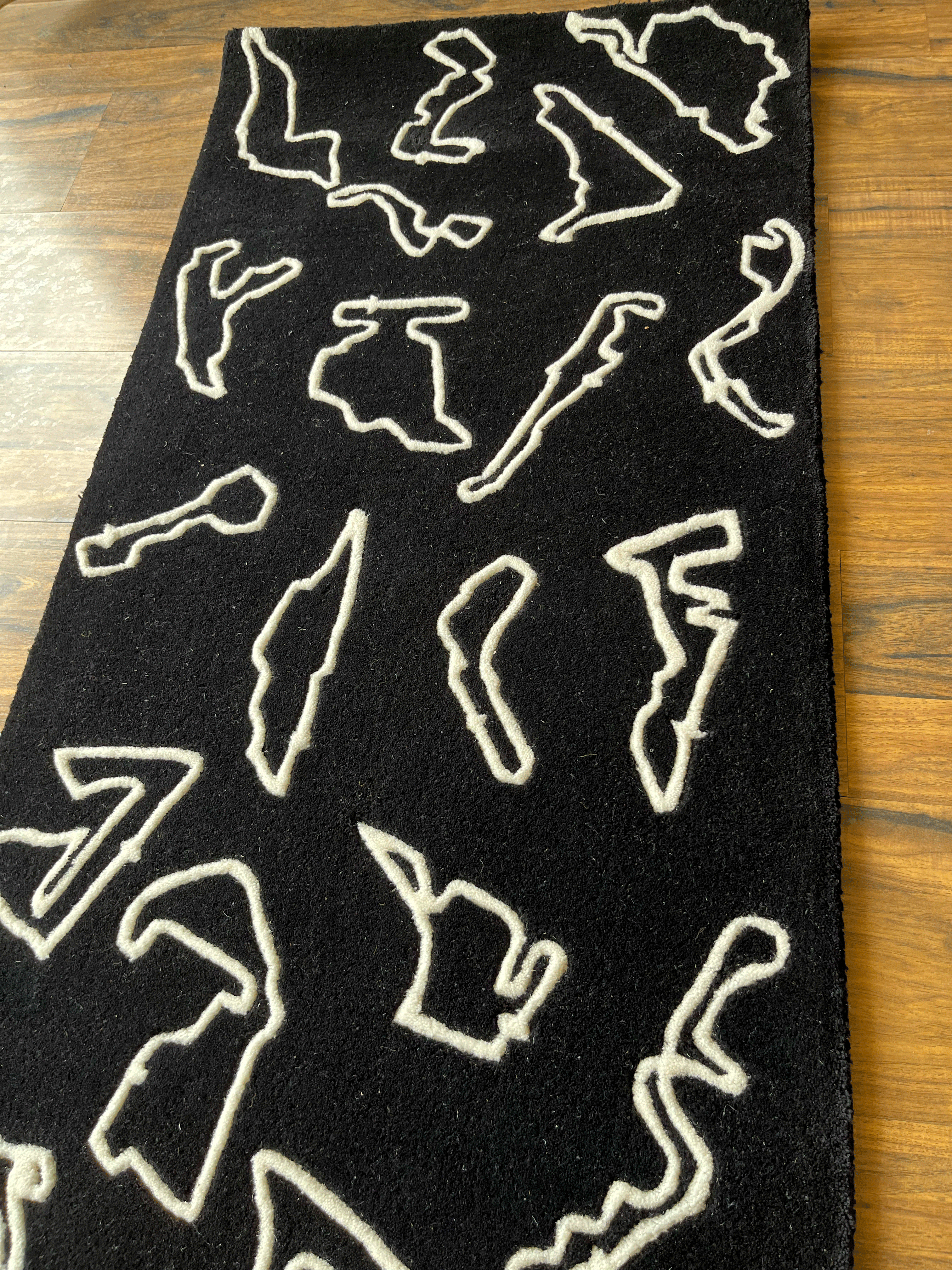 F1 Racing Circuits around the Globe Custom Rug