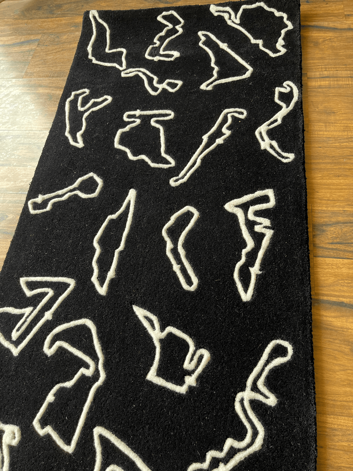 F1 Racing Circuits around the Globe Custom Rug