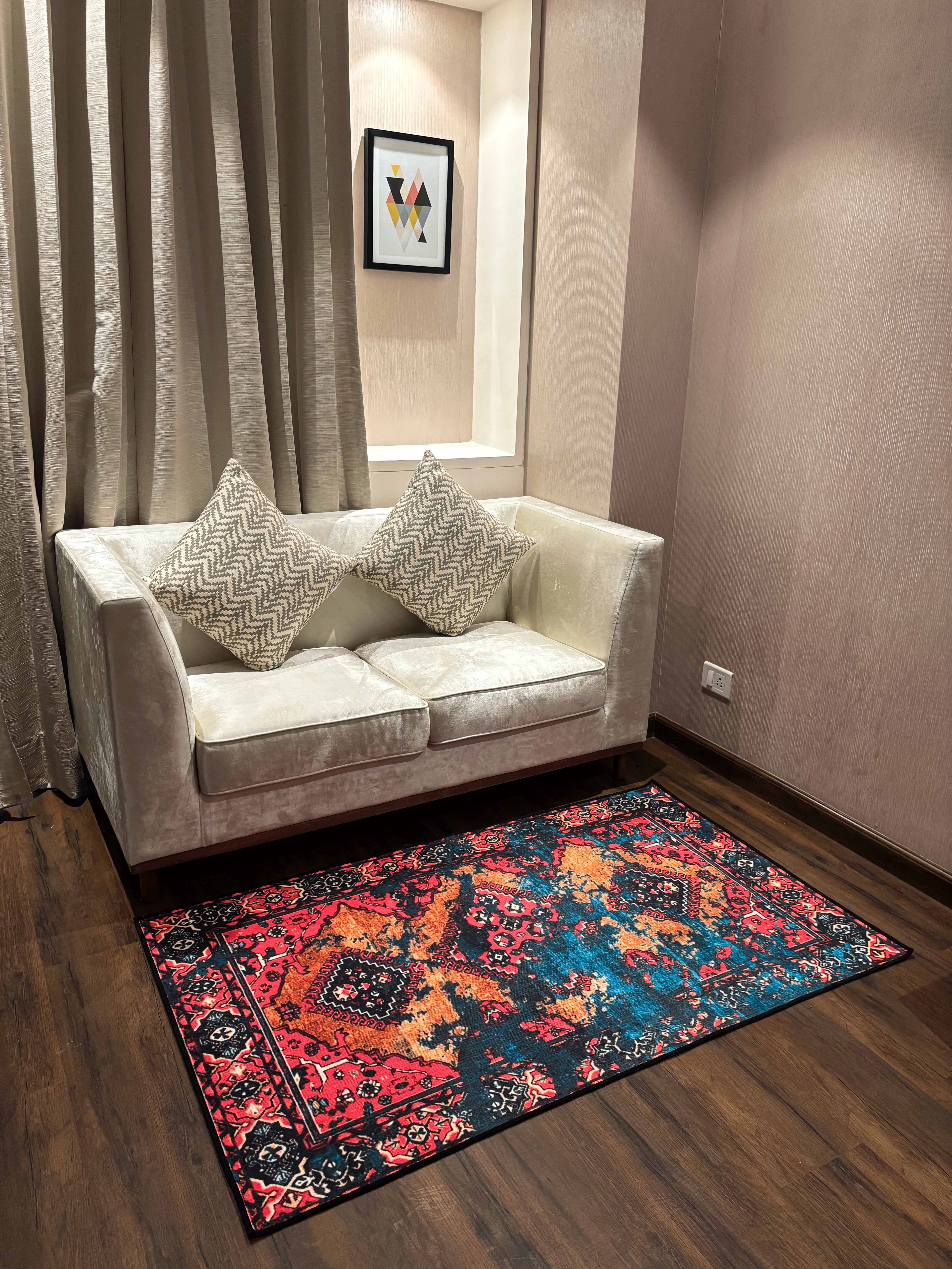 Traditional design Washable Custom Rug