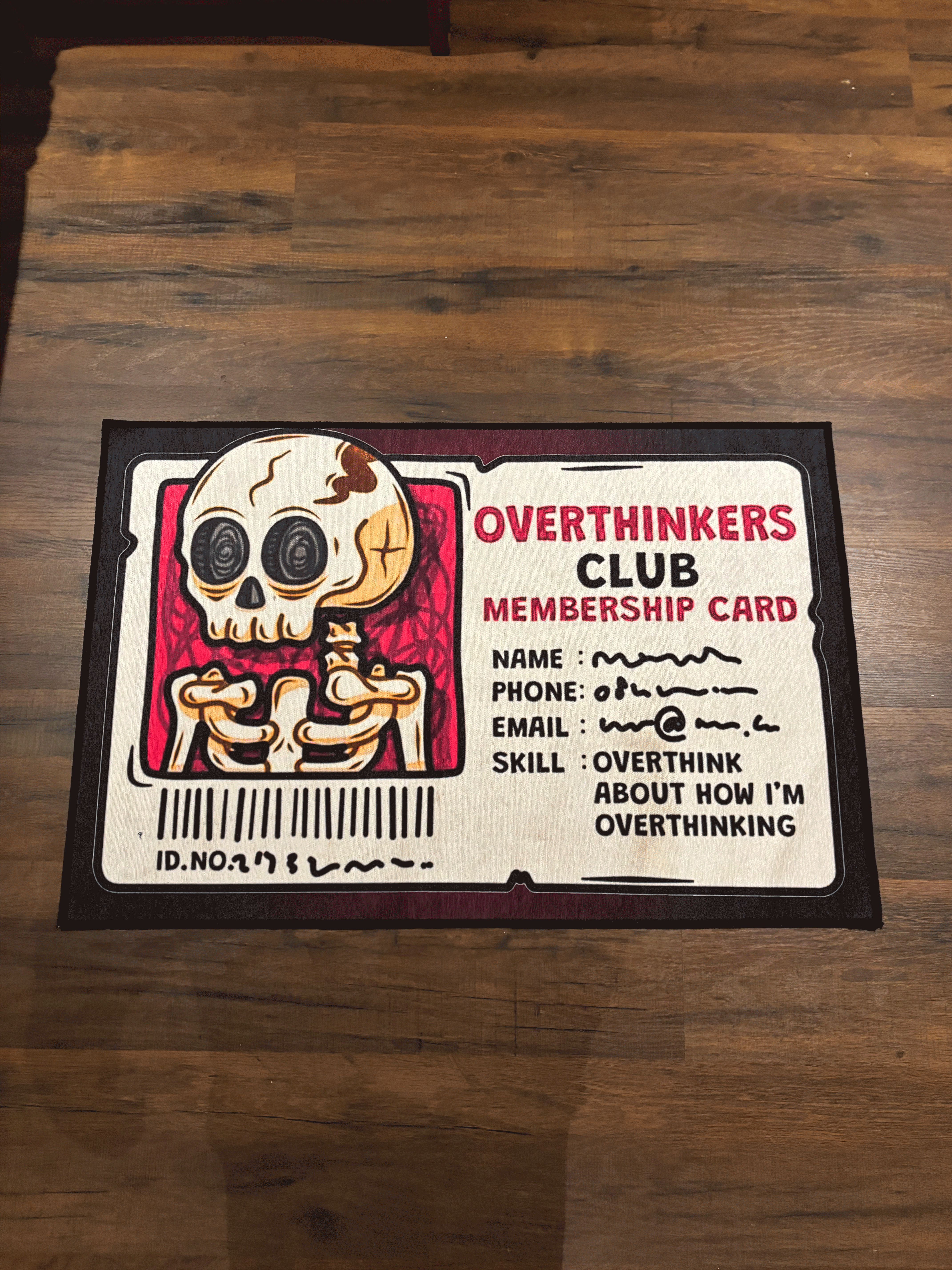 Overthinking Club Washable Custom Rug