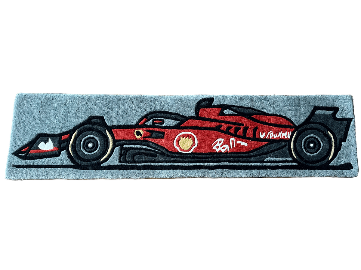 RED F1 Car Custom Rug