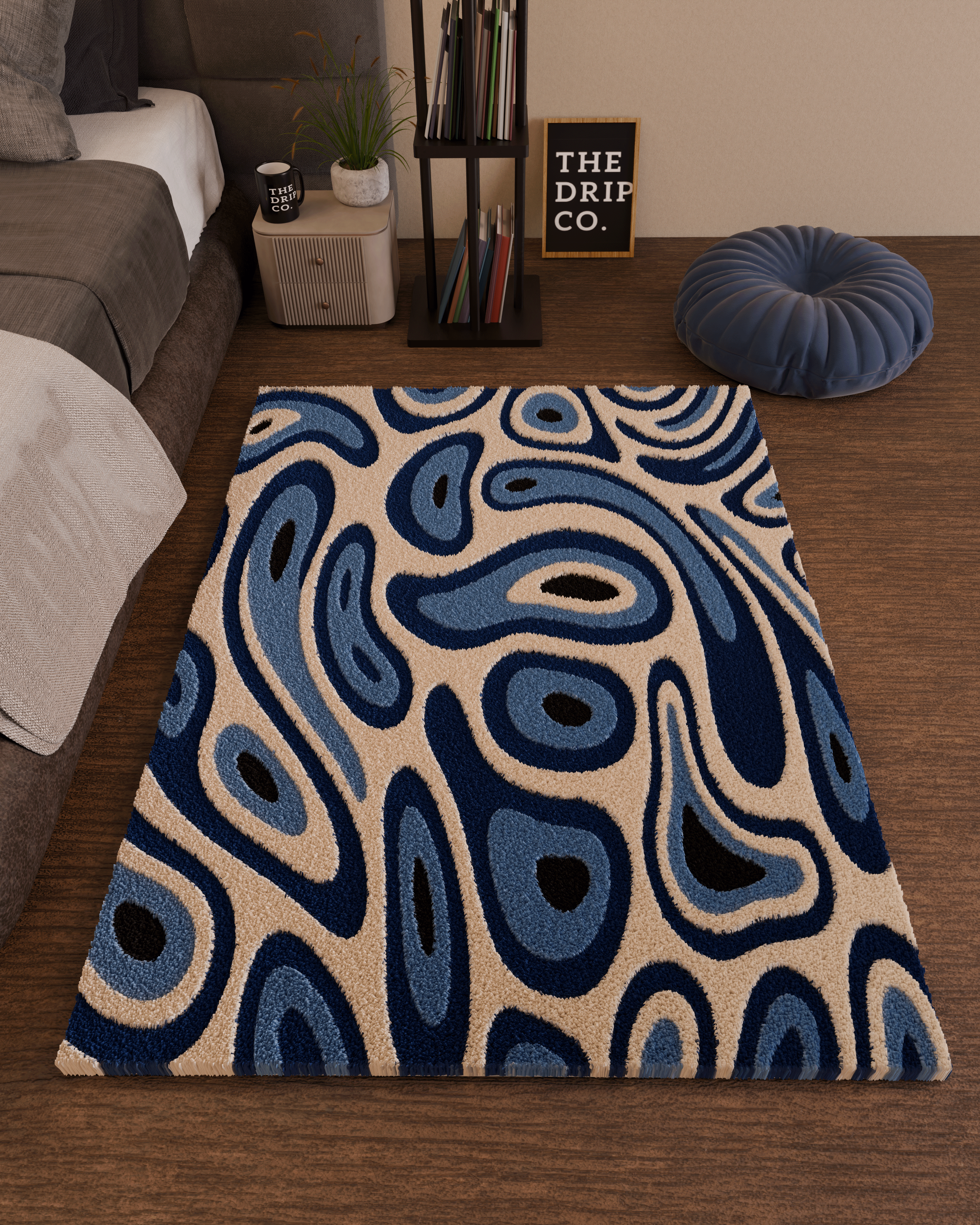 Evil Eye emotion Tufted Custom Rug