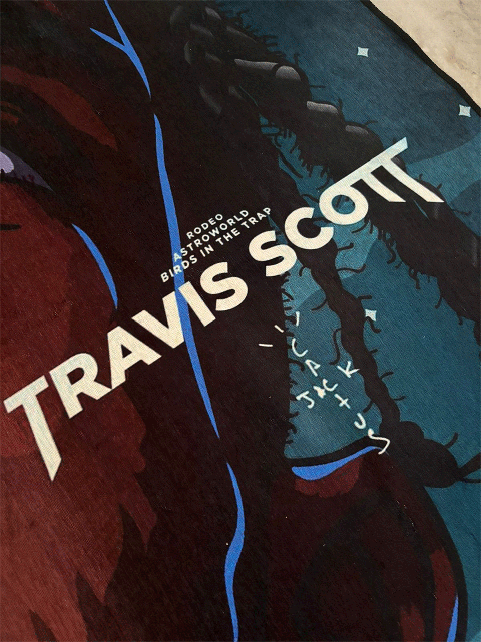 Travis Scott Printed Washable Custom Rug