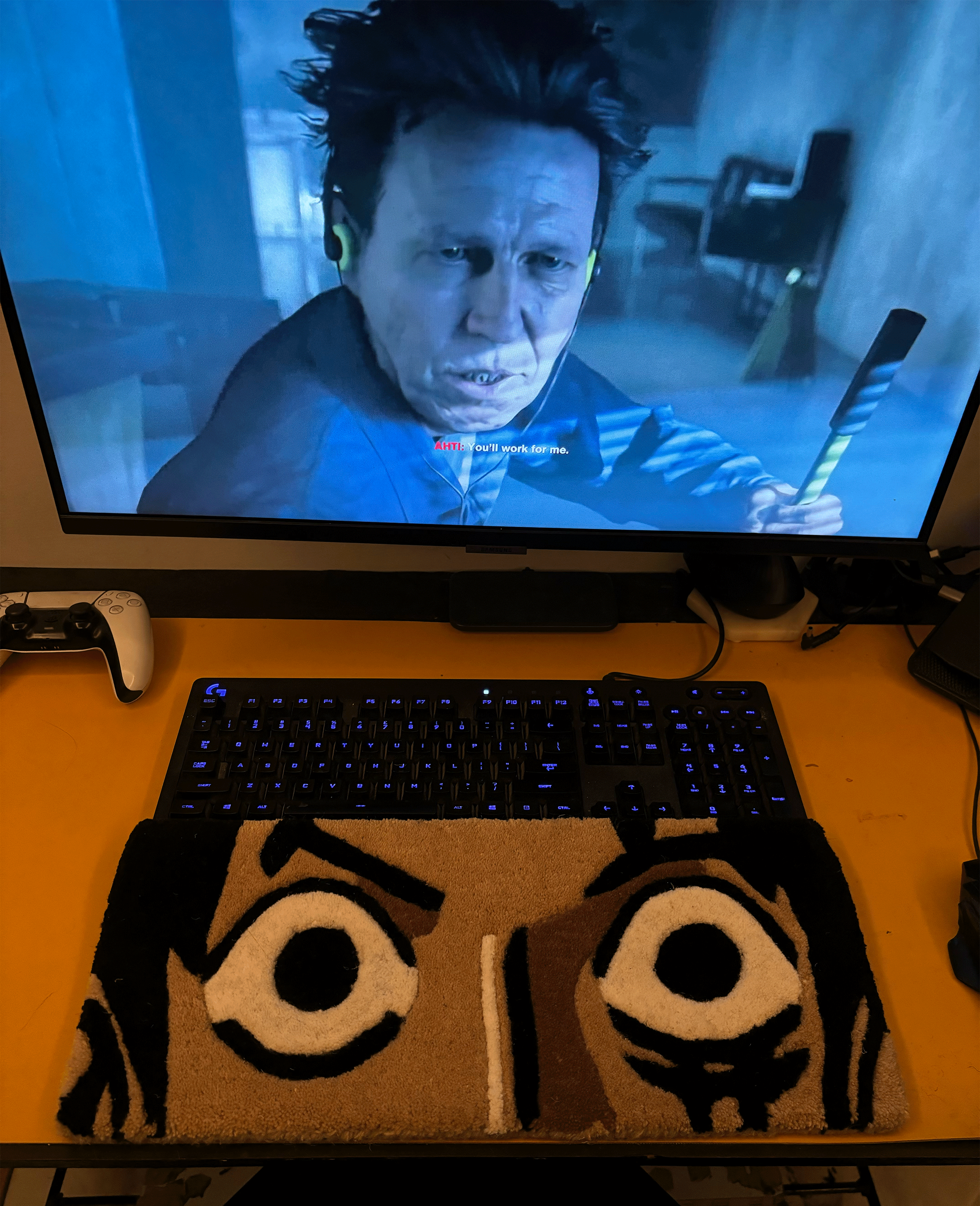 Anime eye Keyboard Custom Rug