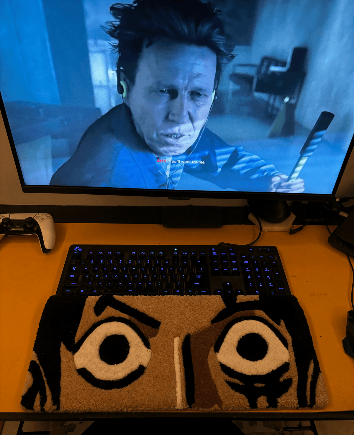 Anime eye Keyboard Custom Rug