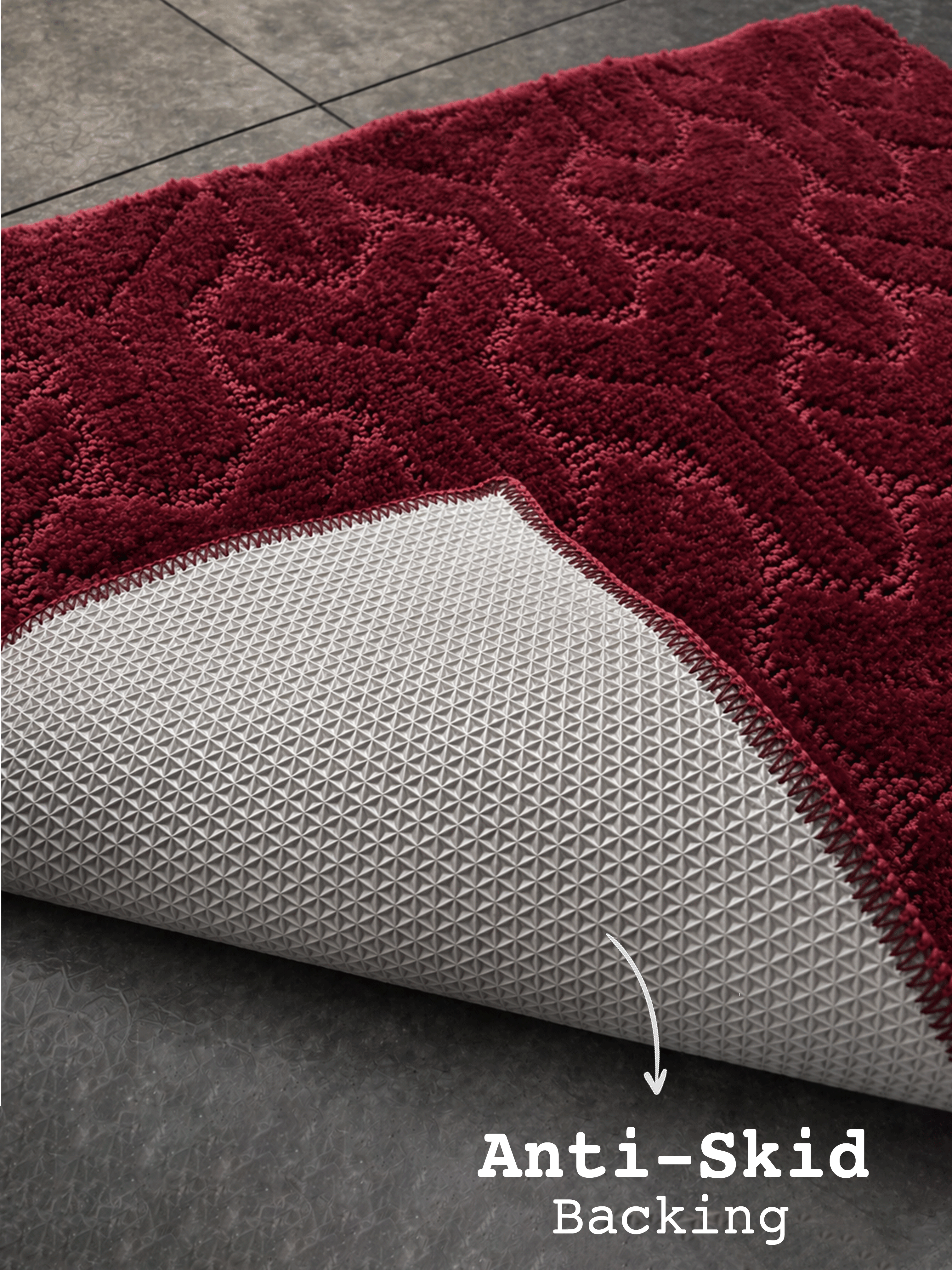 Maroon Miracle Bath Custom Mat