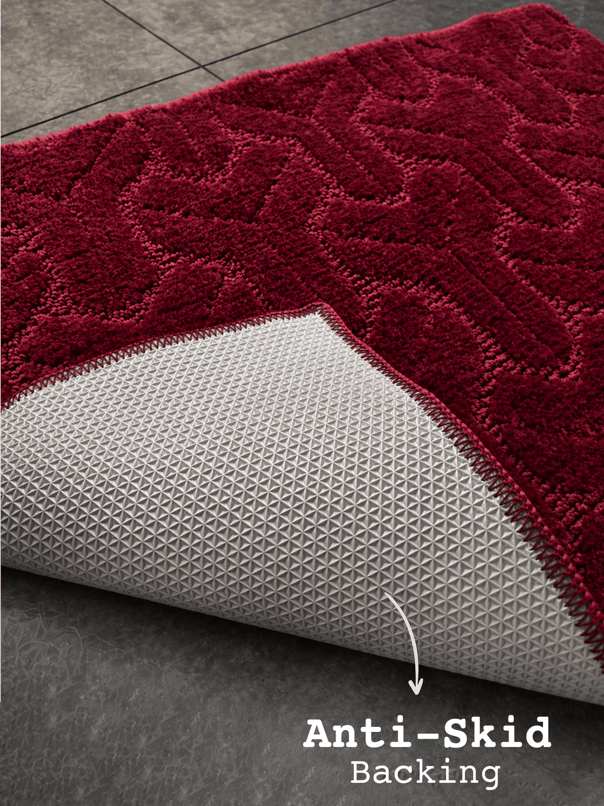 Maroon Miracle Bath Custom Mat