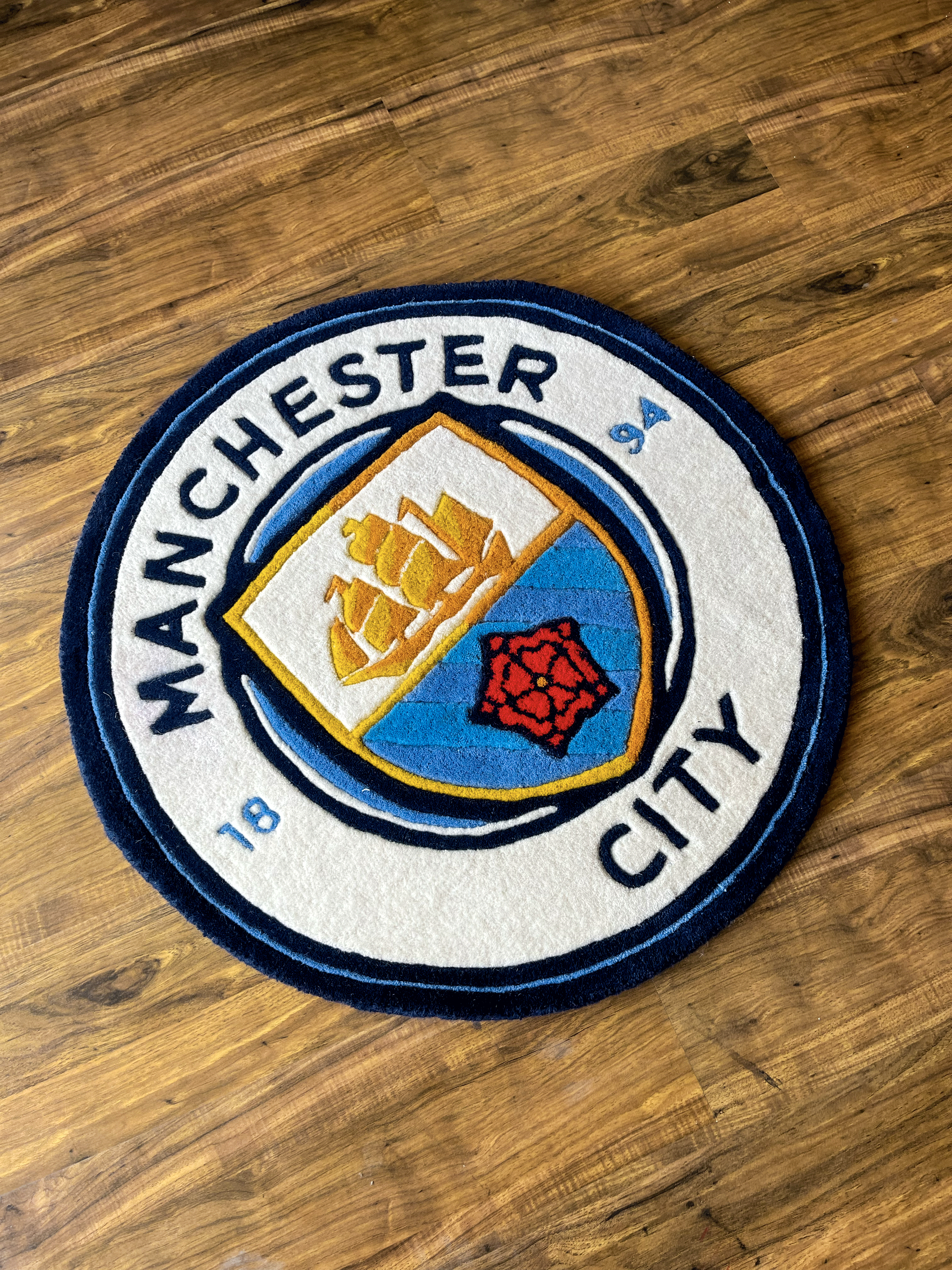 Man City fan Art Custom Rug