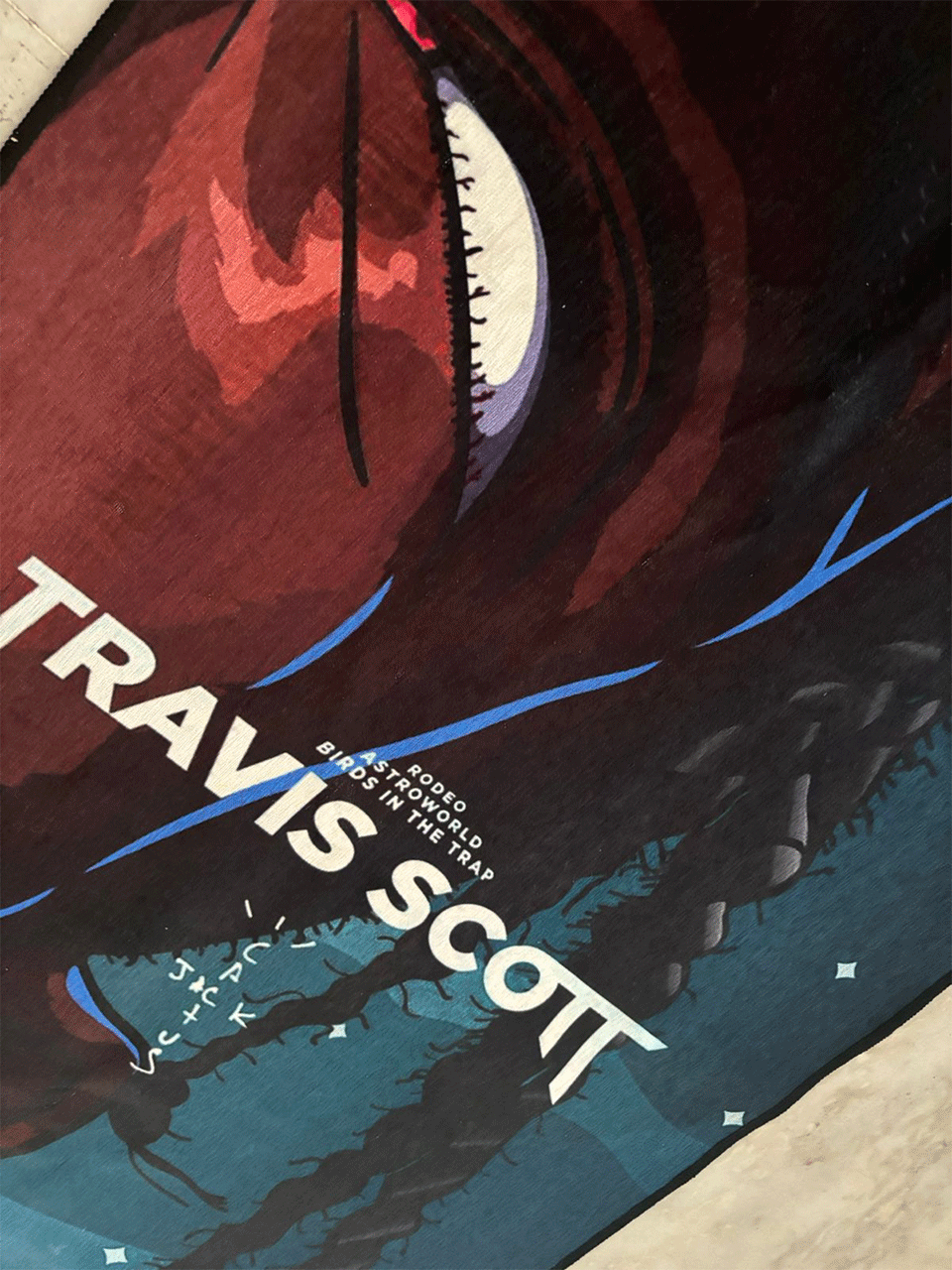 Travis Scott Printed Washable Custom Rug