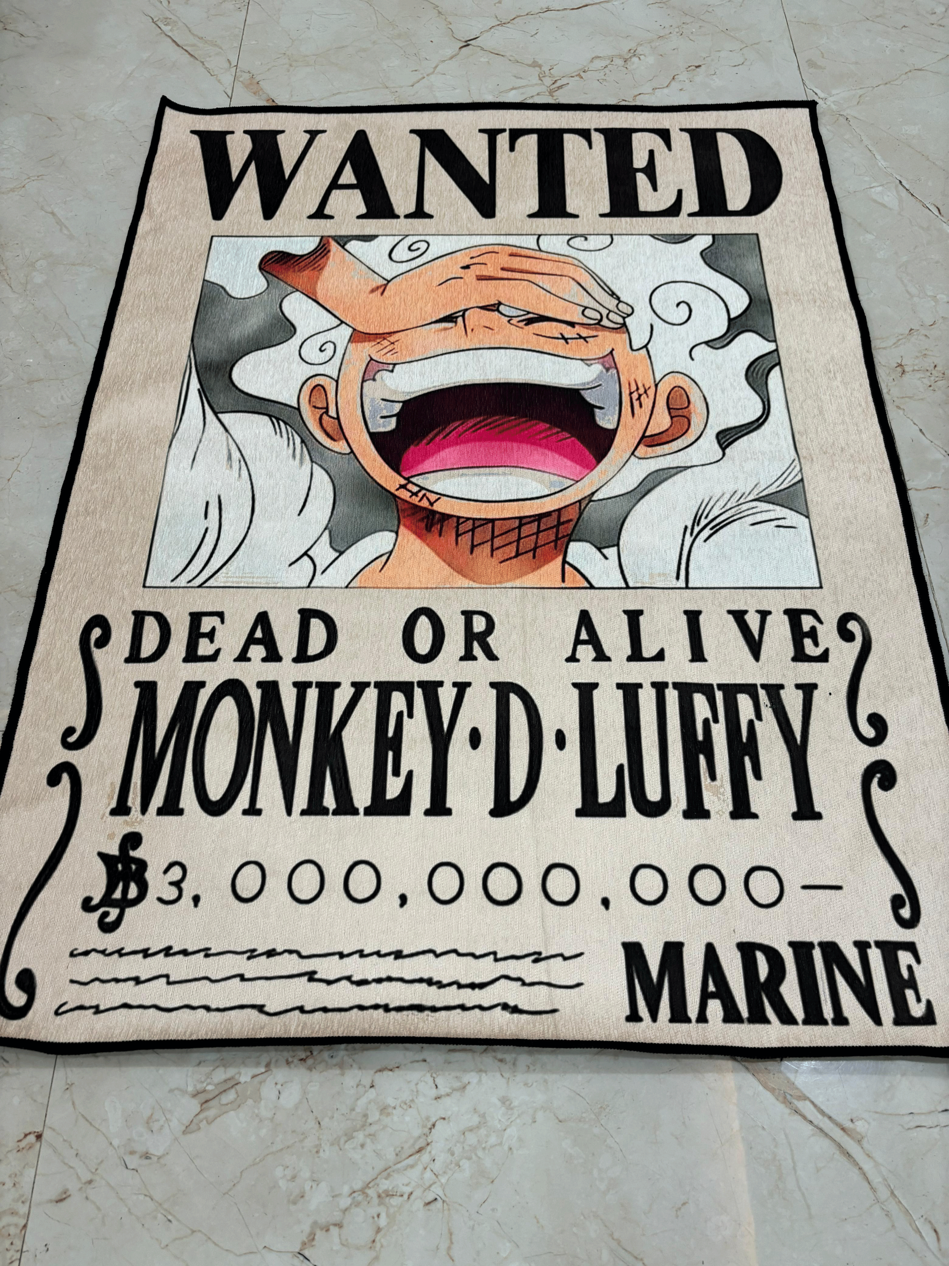 Gear 5 Wanted Printed Washable Rug