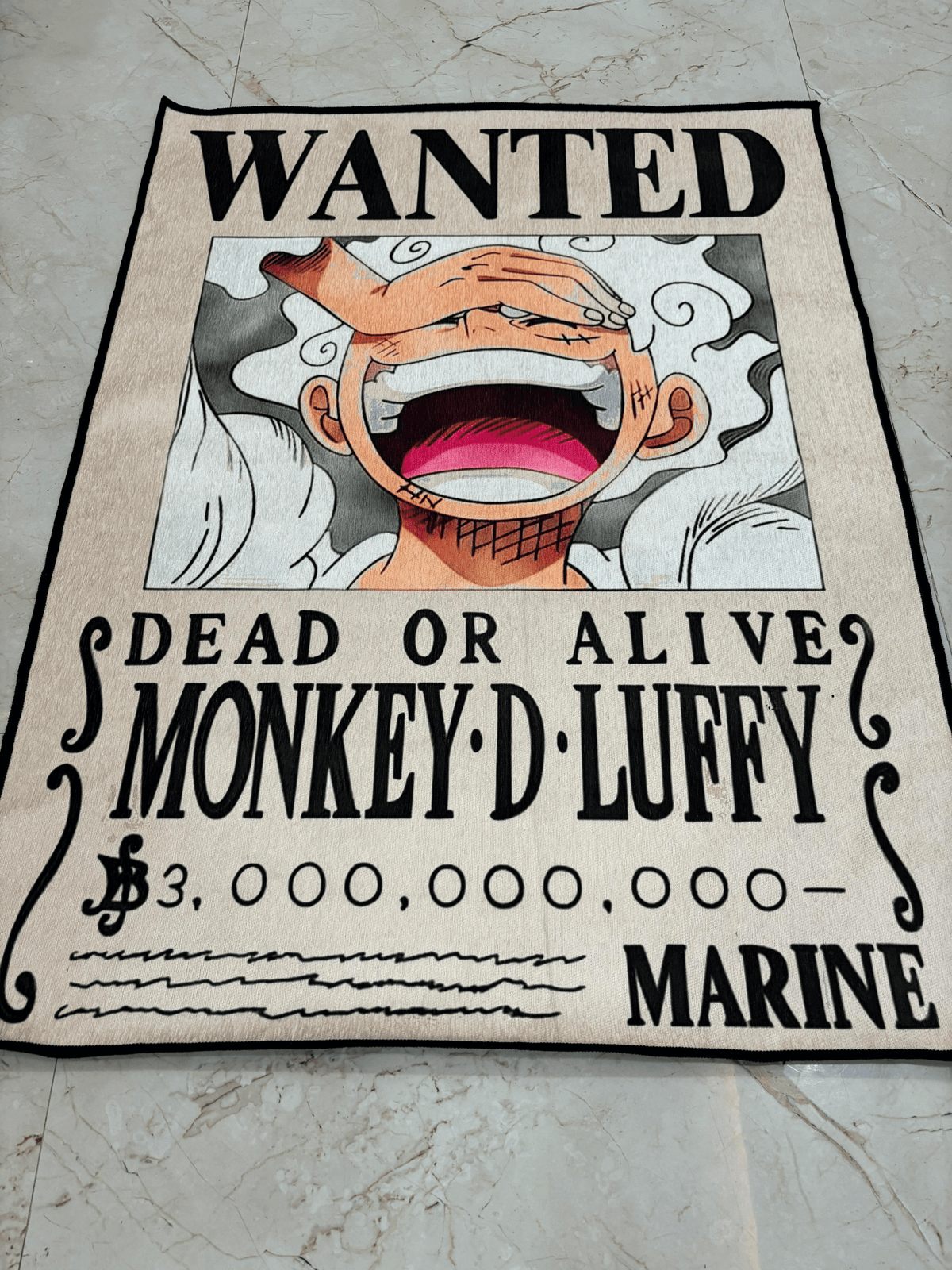 Gear 5 Wanted Printed Washable Rug
