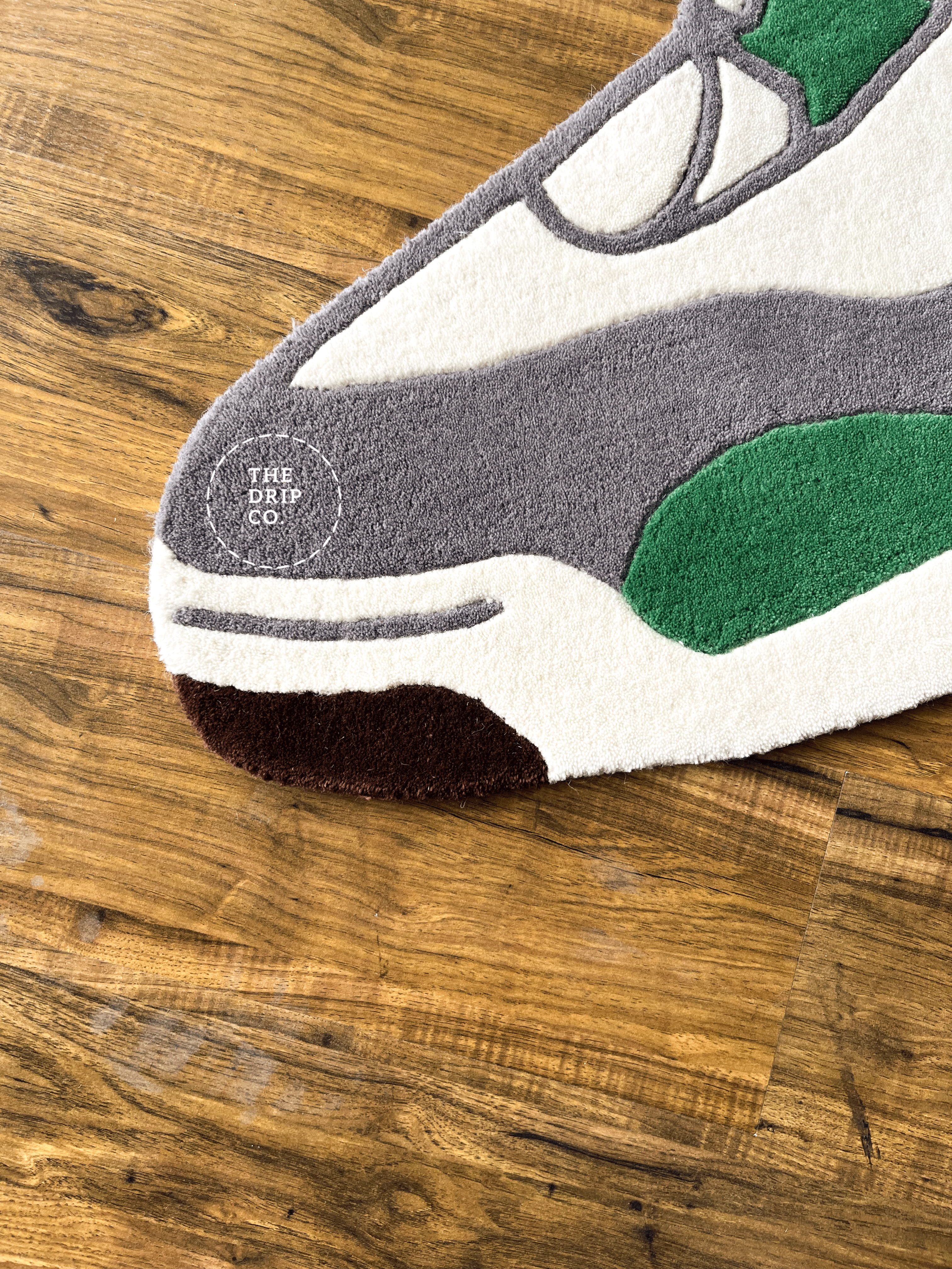 Green Custom Shoe Custom Rug