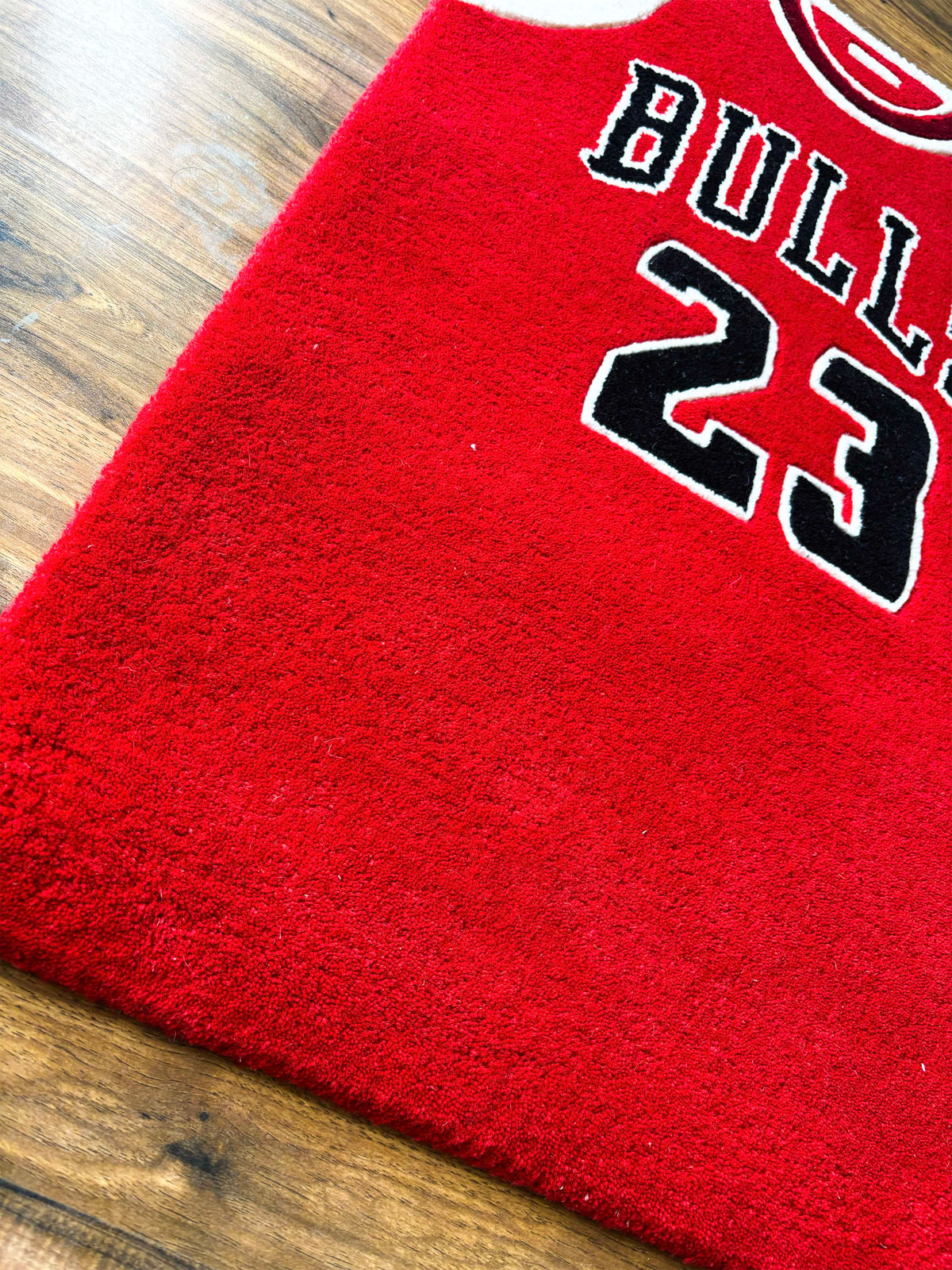 Bulls Red jersey Hand tufted Custom Rug
