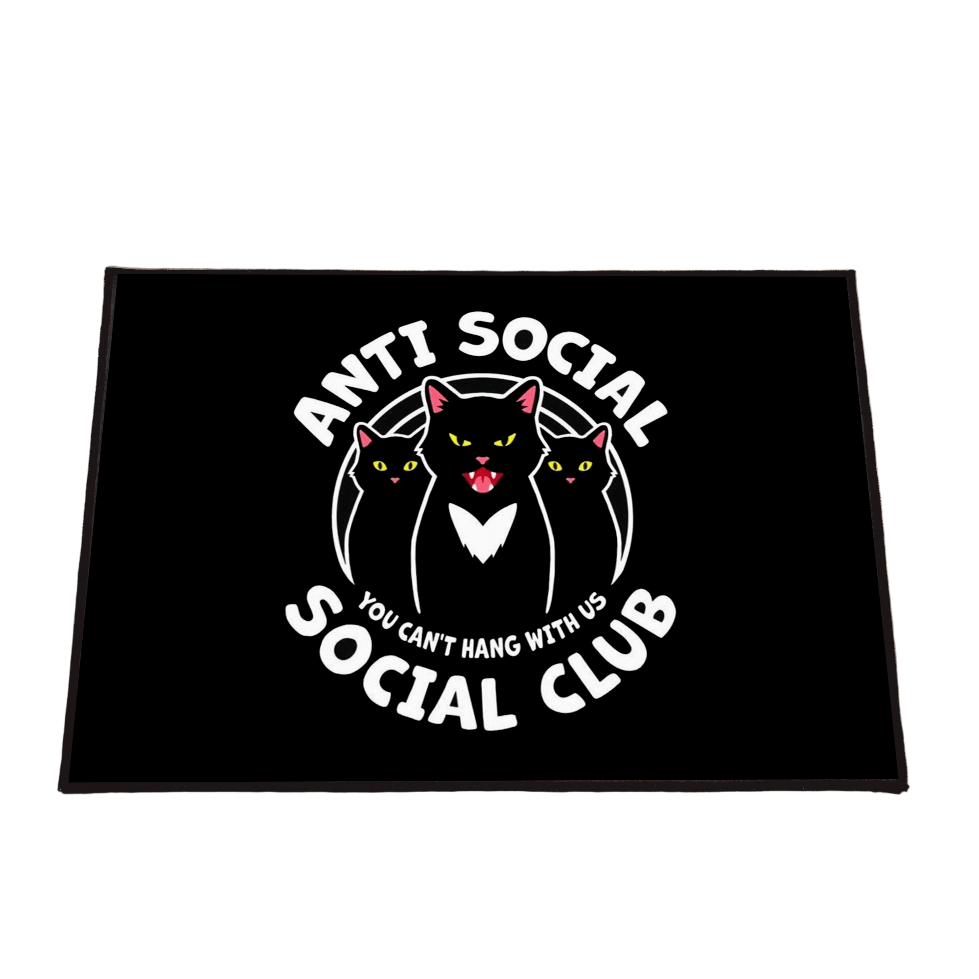 Cat gang Anti Social Club Custom Washable Rug