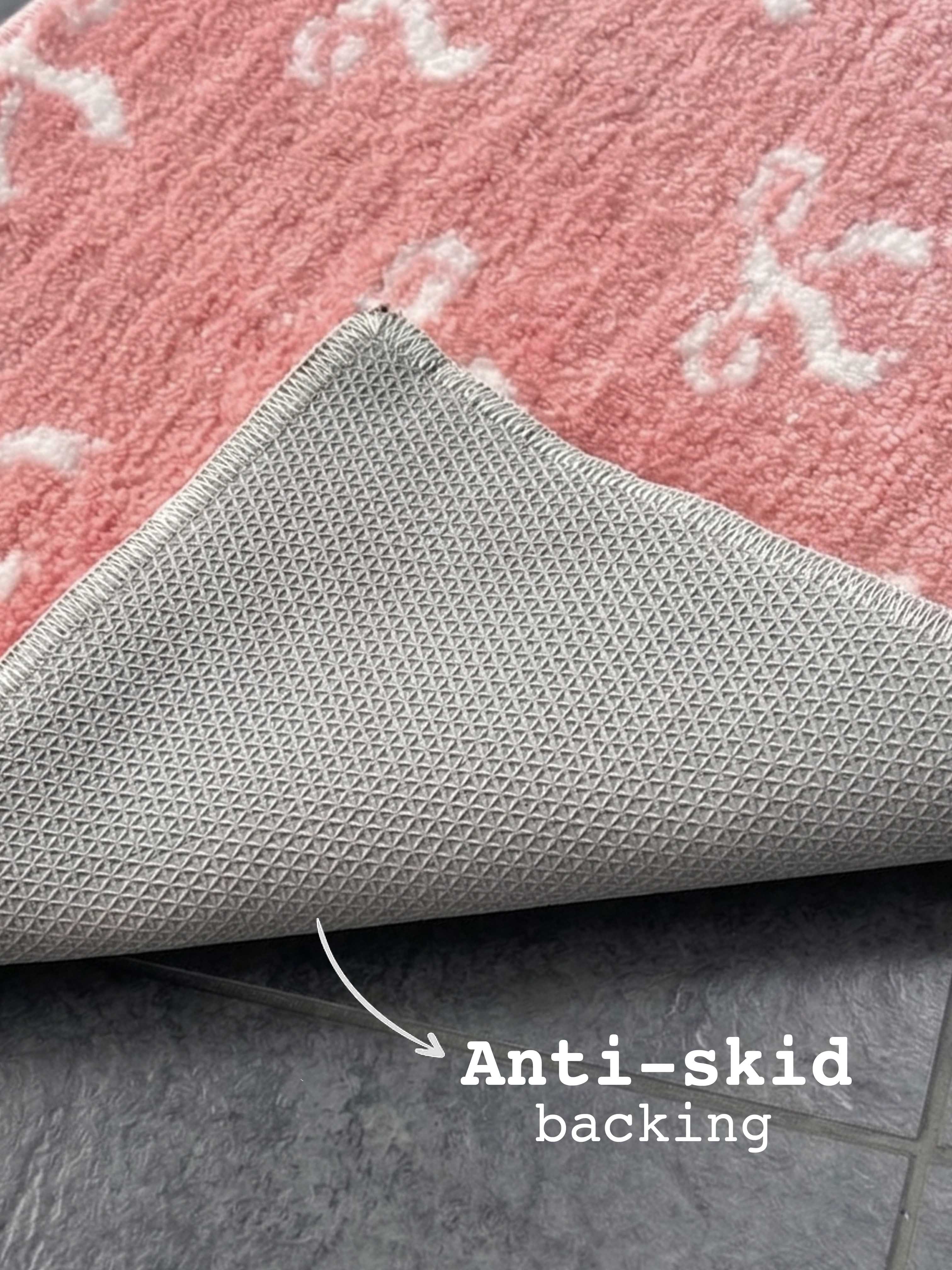 Pink Bow Bath Custom Mat