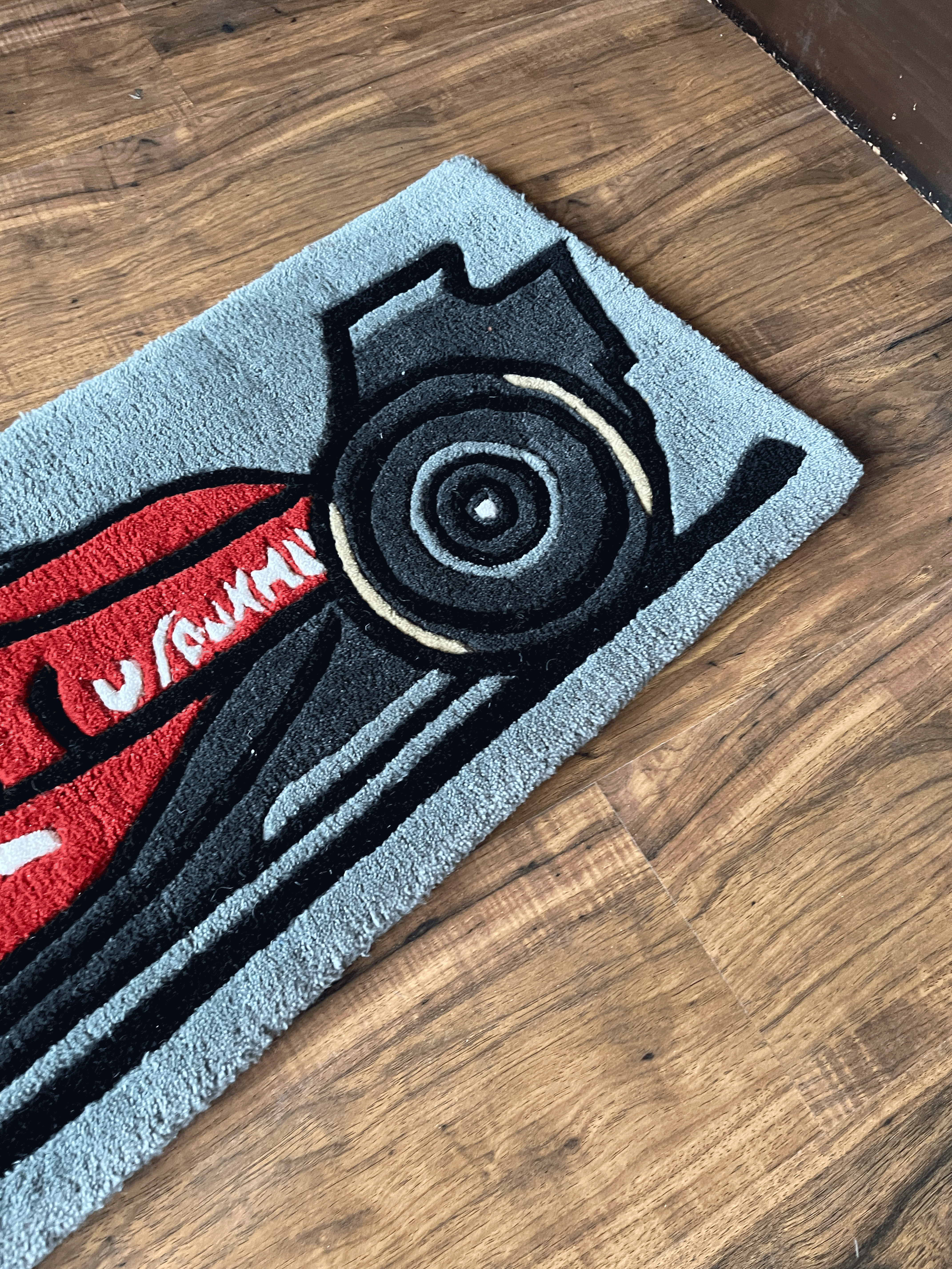 RED F1 Car Custom Rug