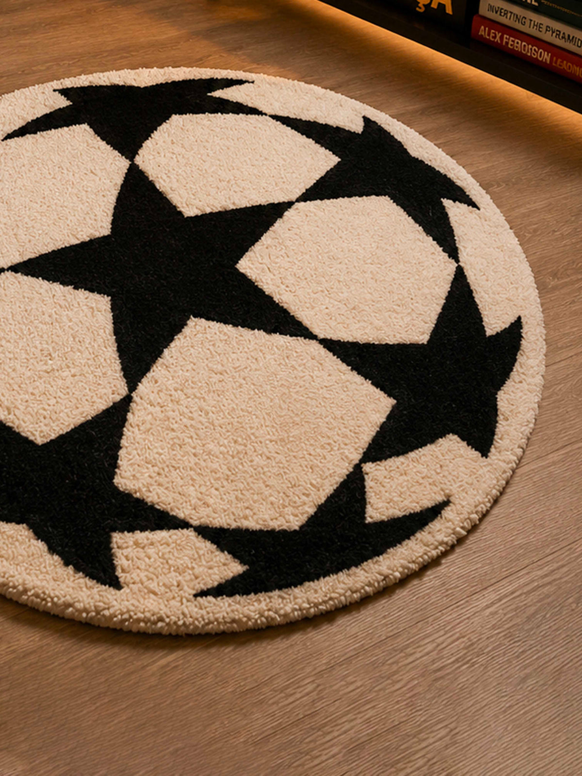 Star Football hand Tufted Rug