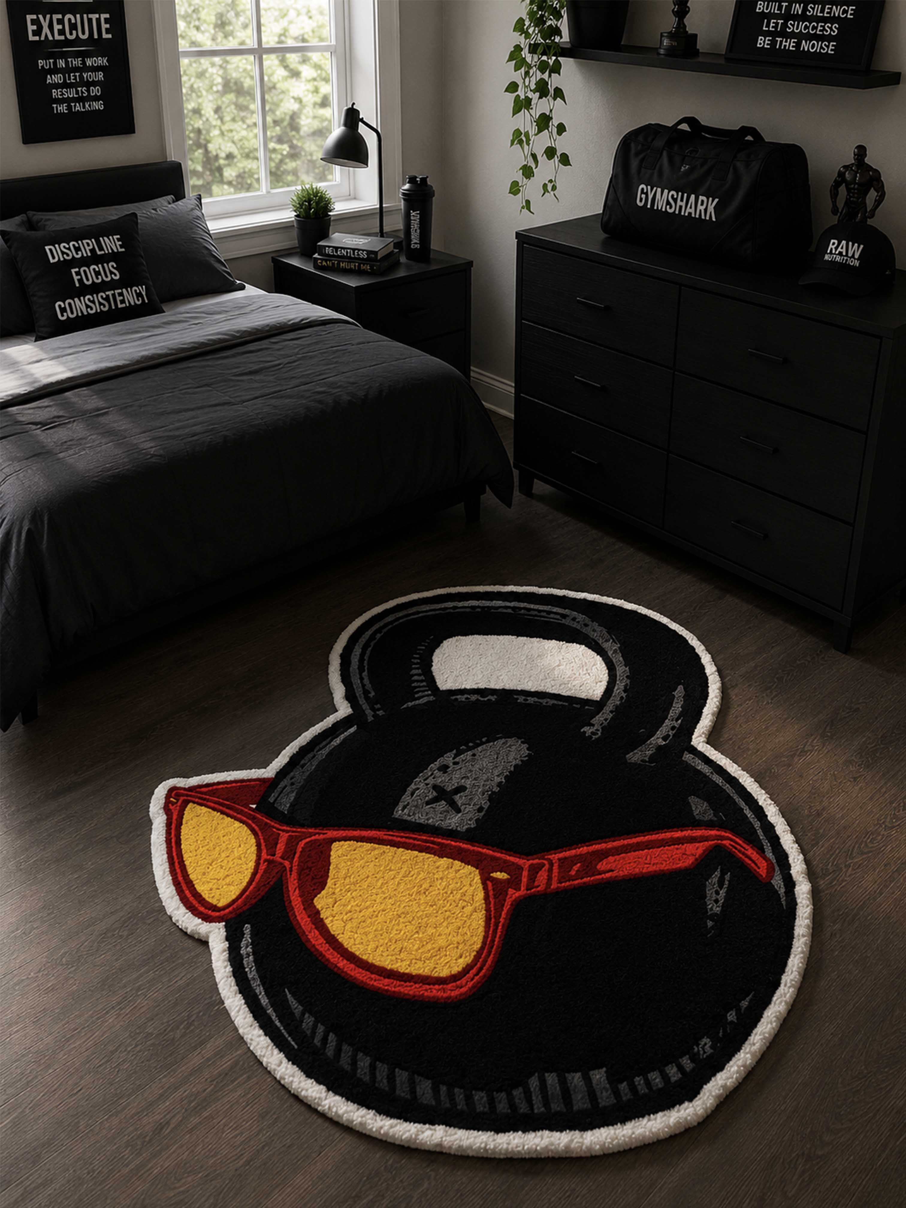 Cool dumbbell Hand Tufted Rug