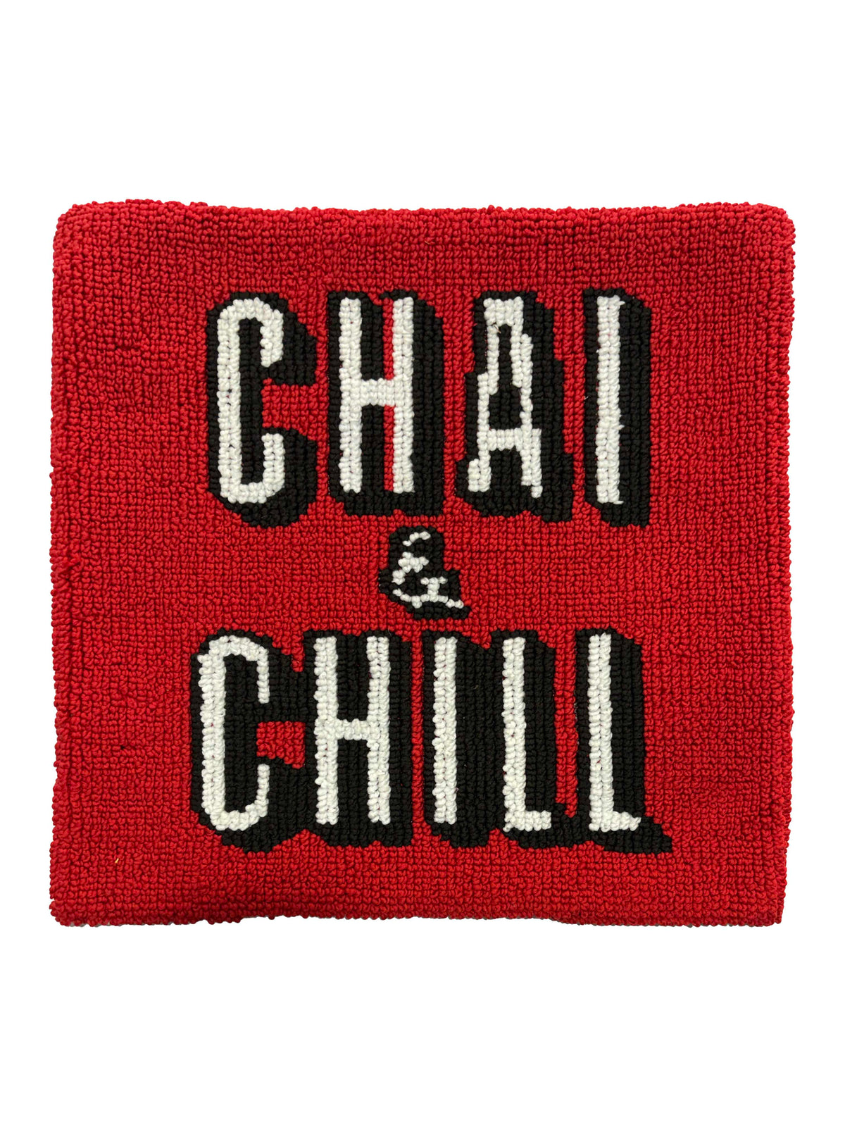Chai and Chill Red cushion cover