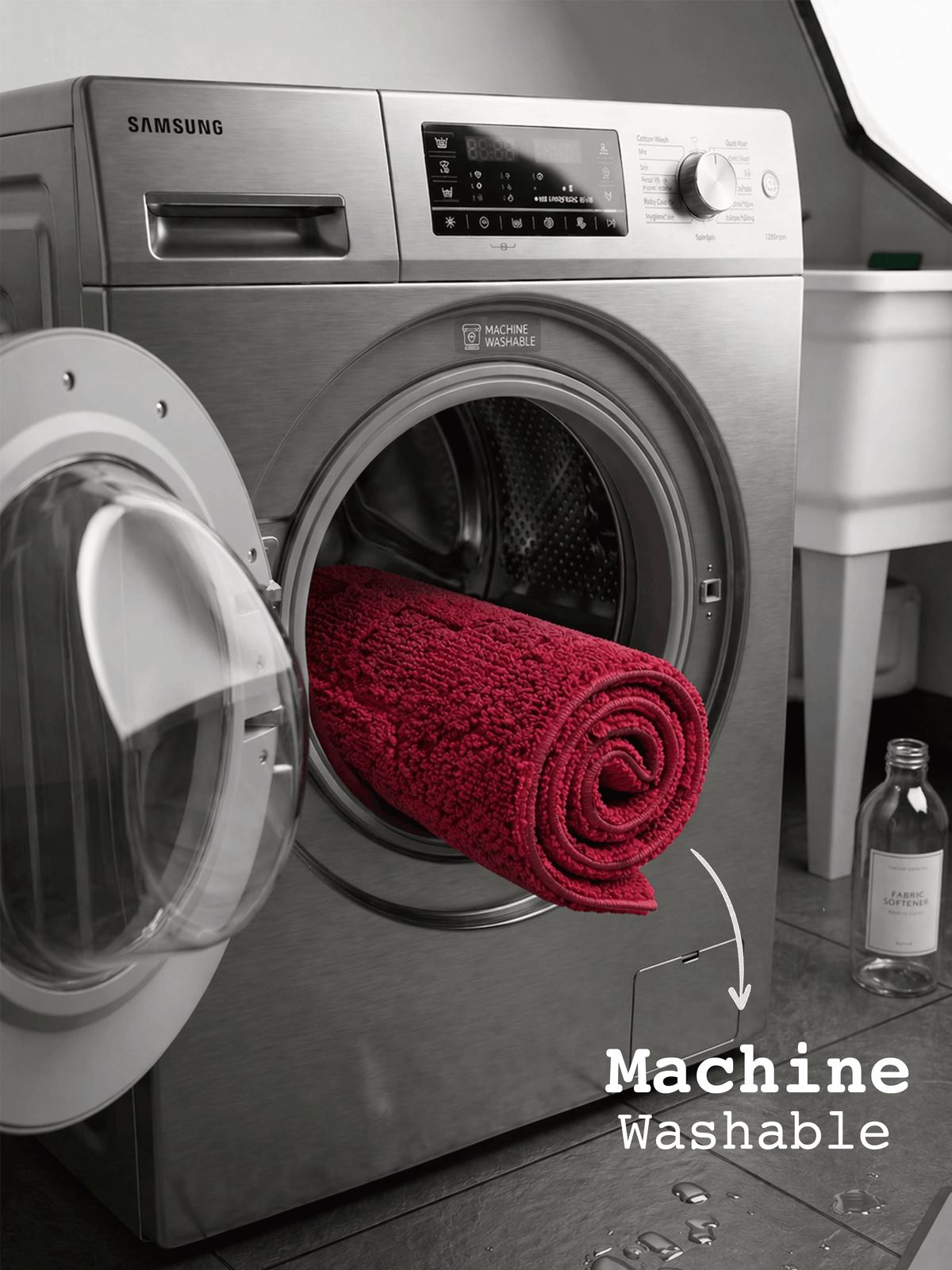 Maroon Miracle Bath Custom Mat