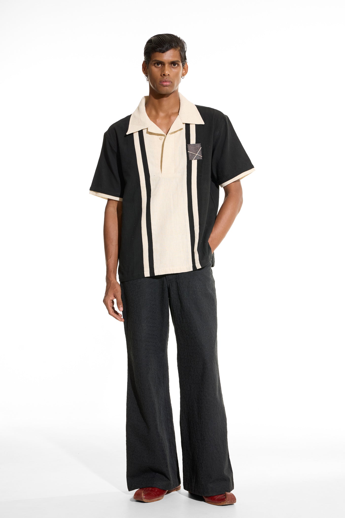 Stripe Black Polo Shirt