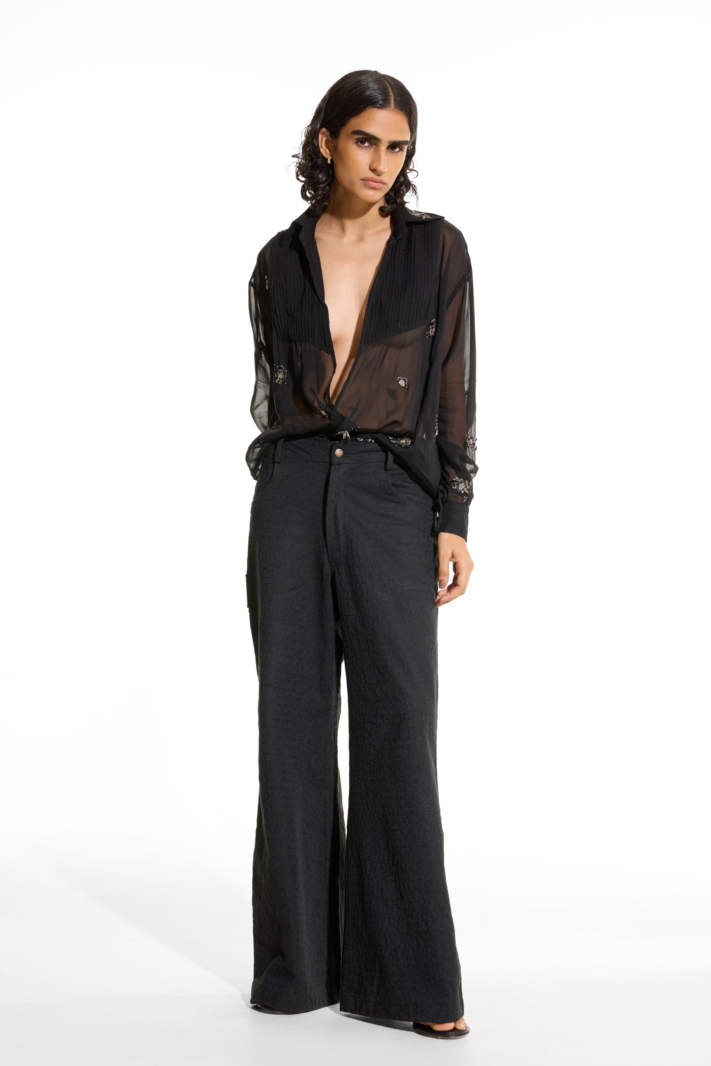 Organza Black Shirt