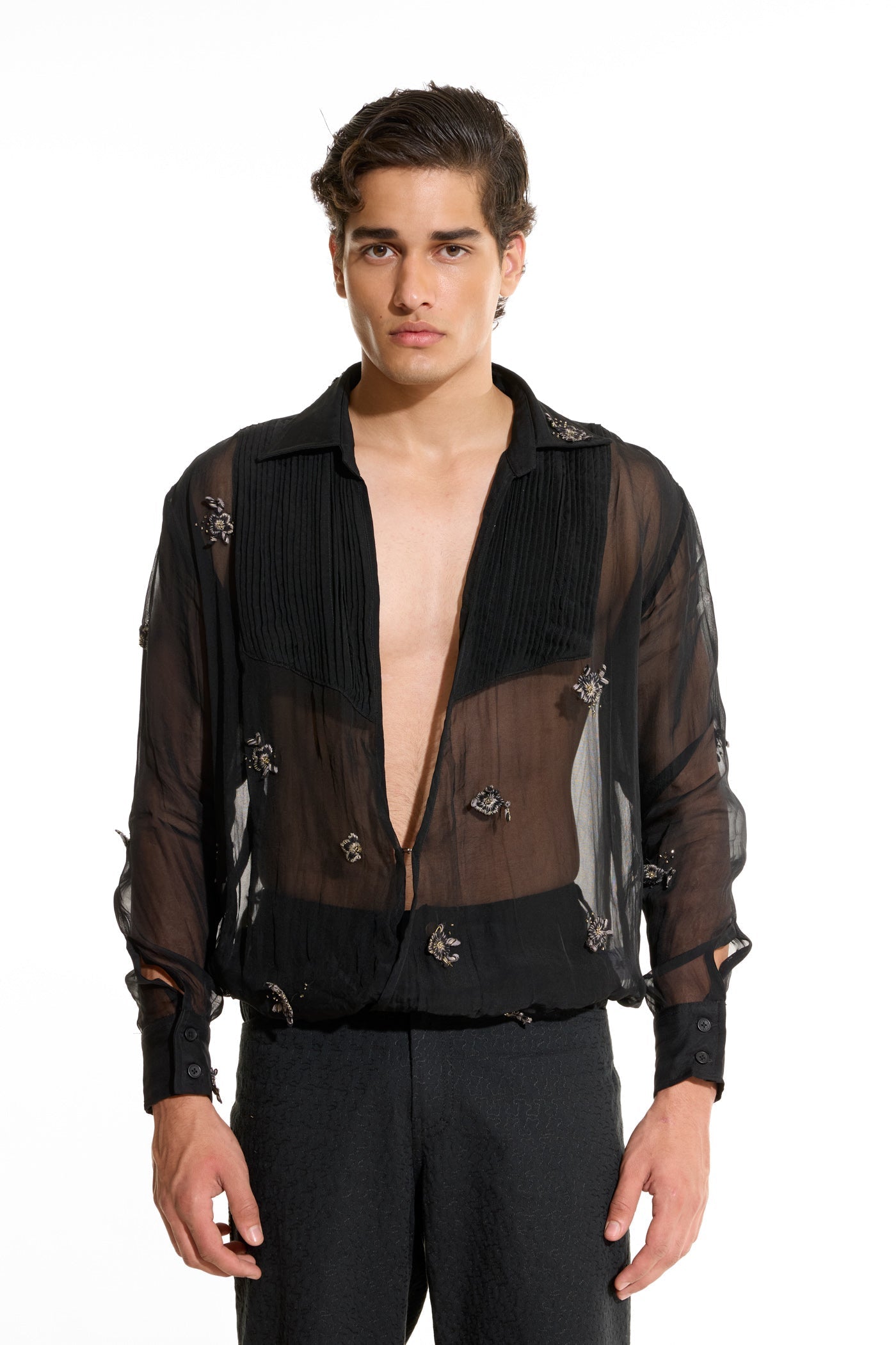 Organza Black Shirt