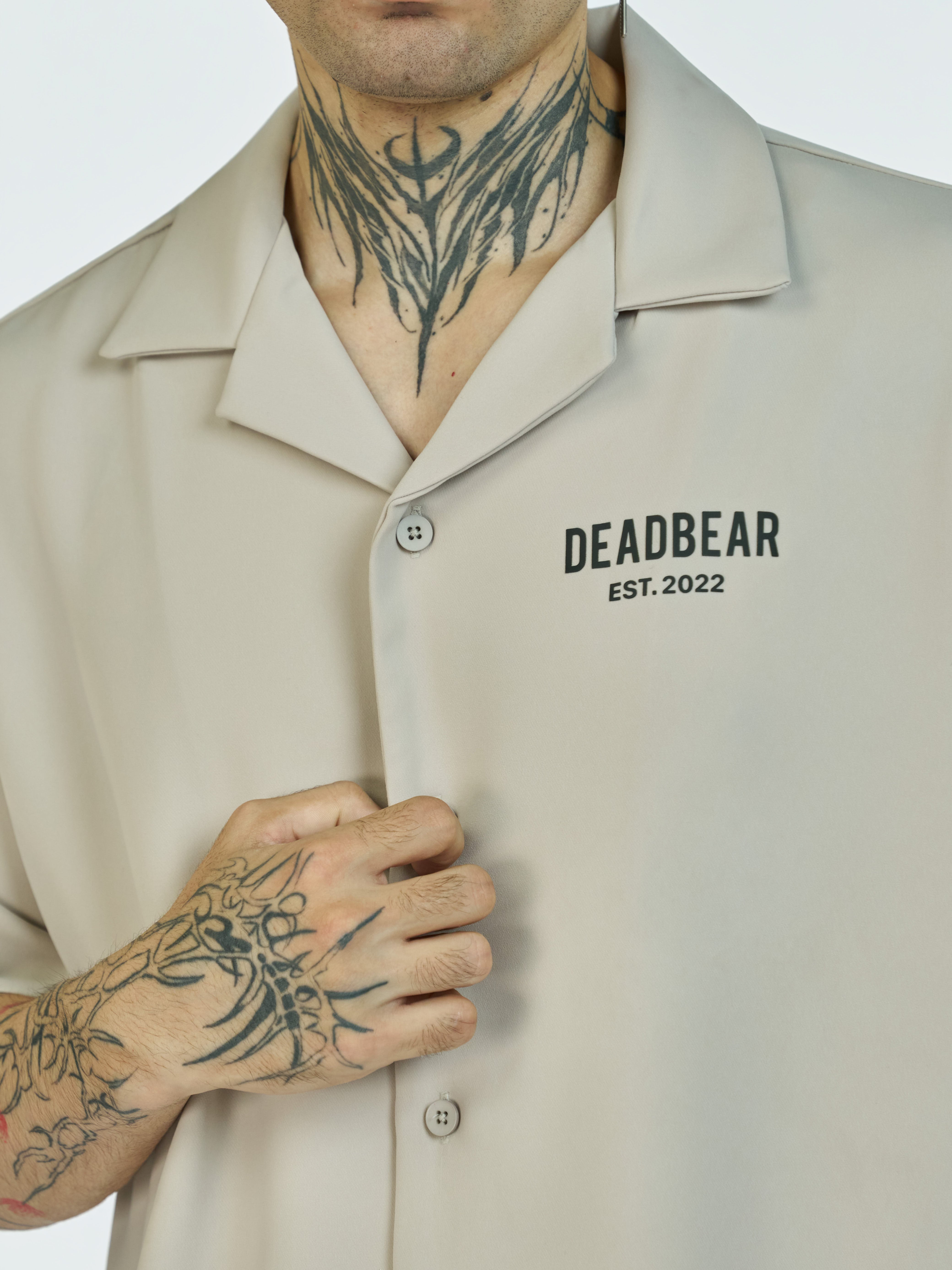 Bowling Shirt Stone Grey