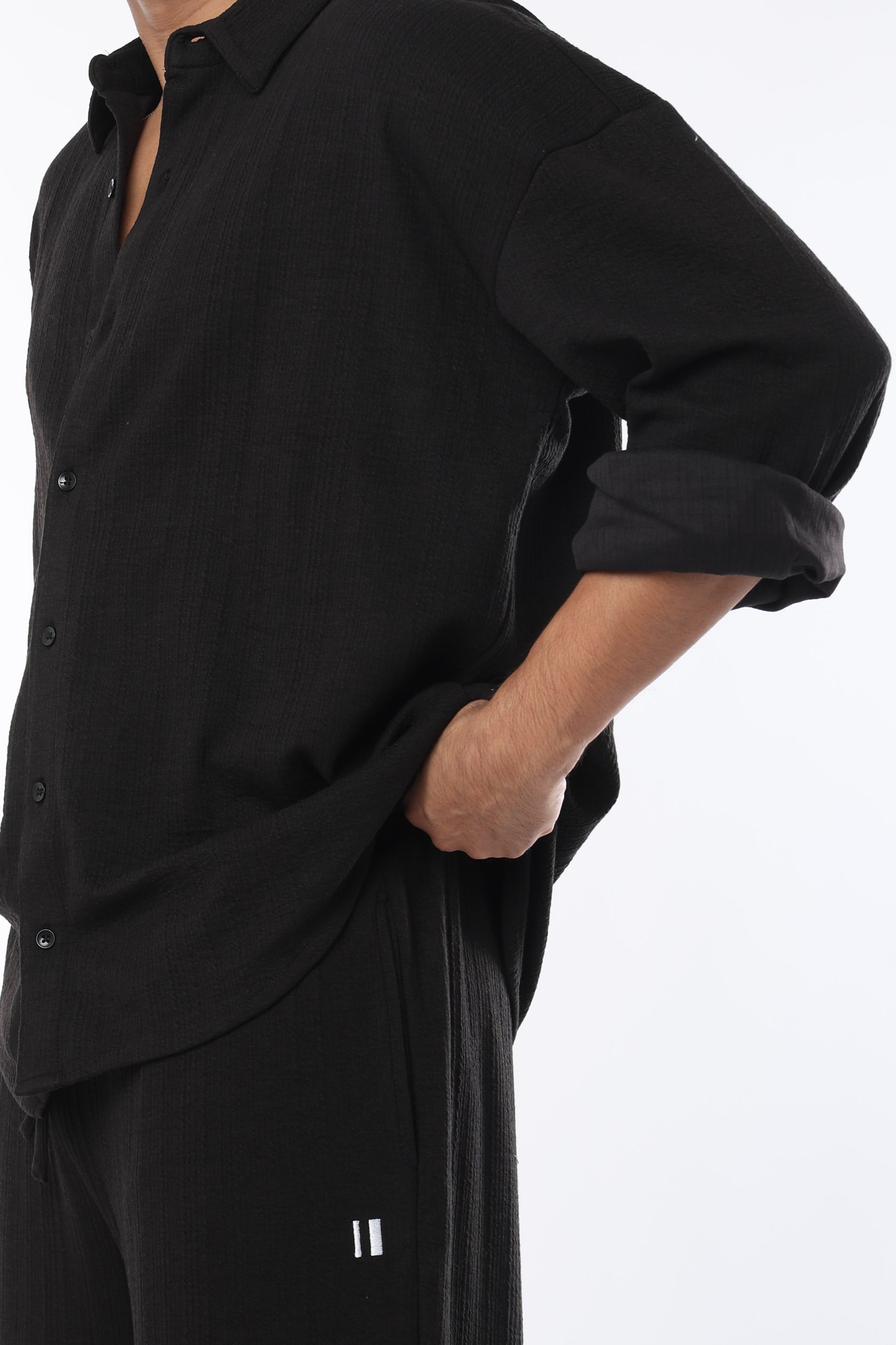 Cross Knit Black Set