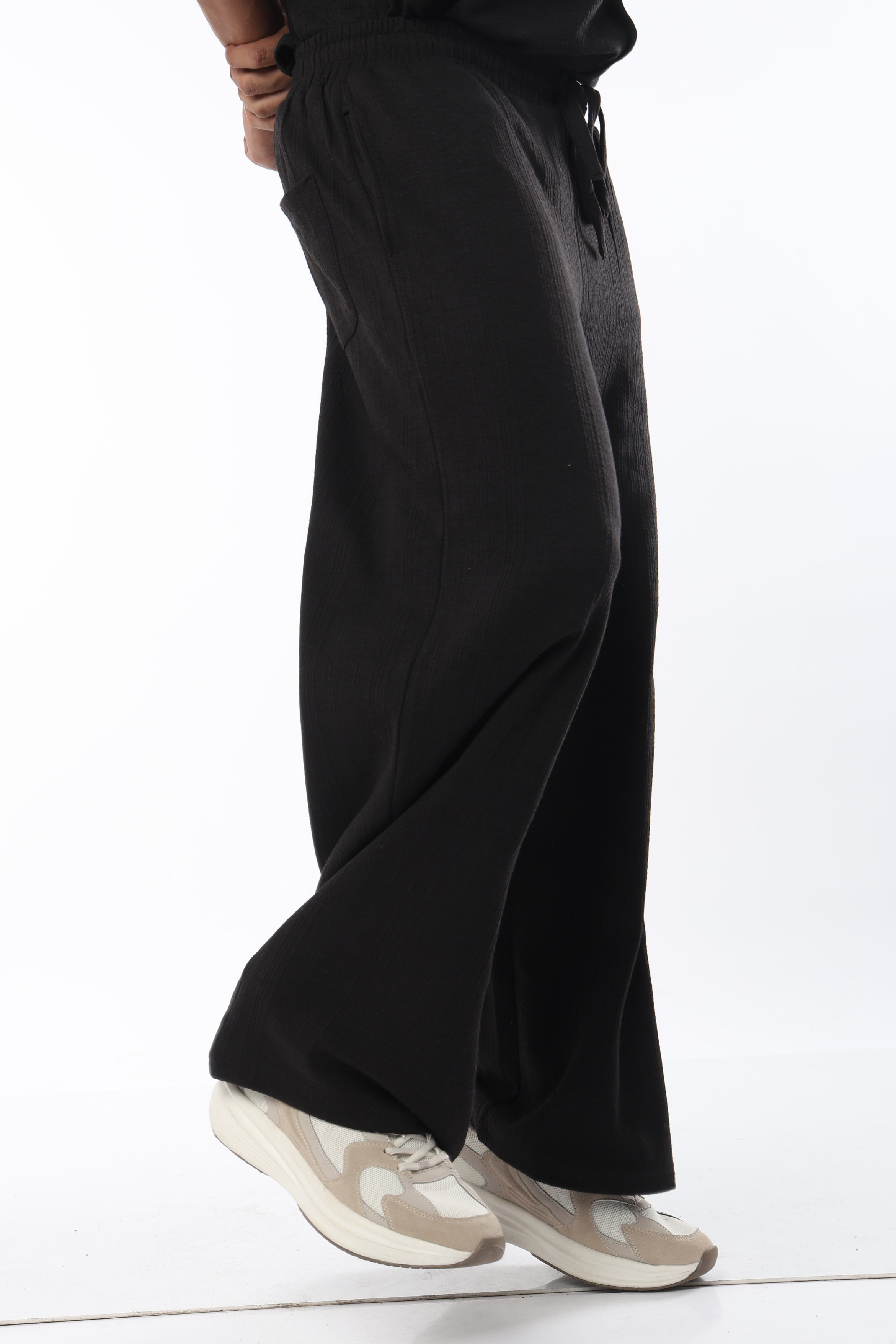 Crossknit Black Pant