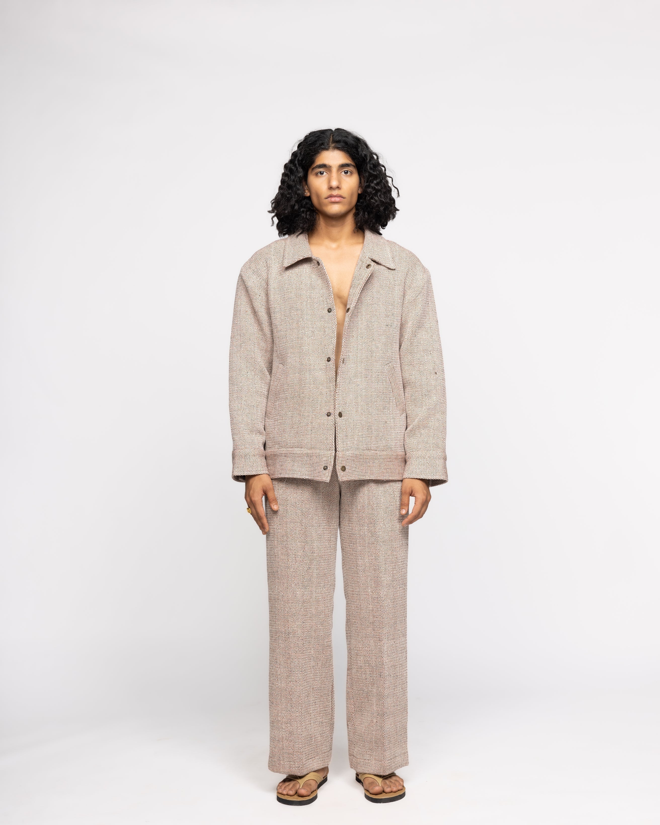Organic Yarn Dyed Handwoven - Jacket
