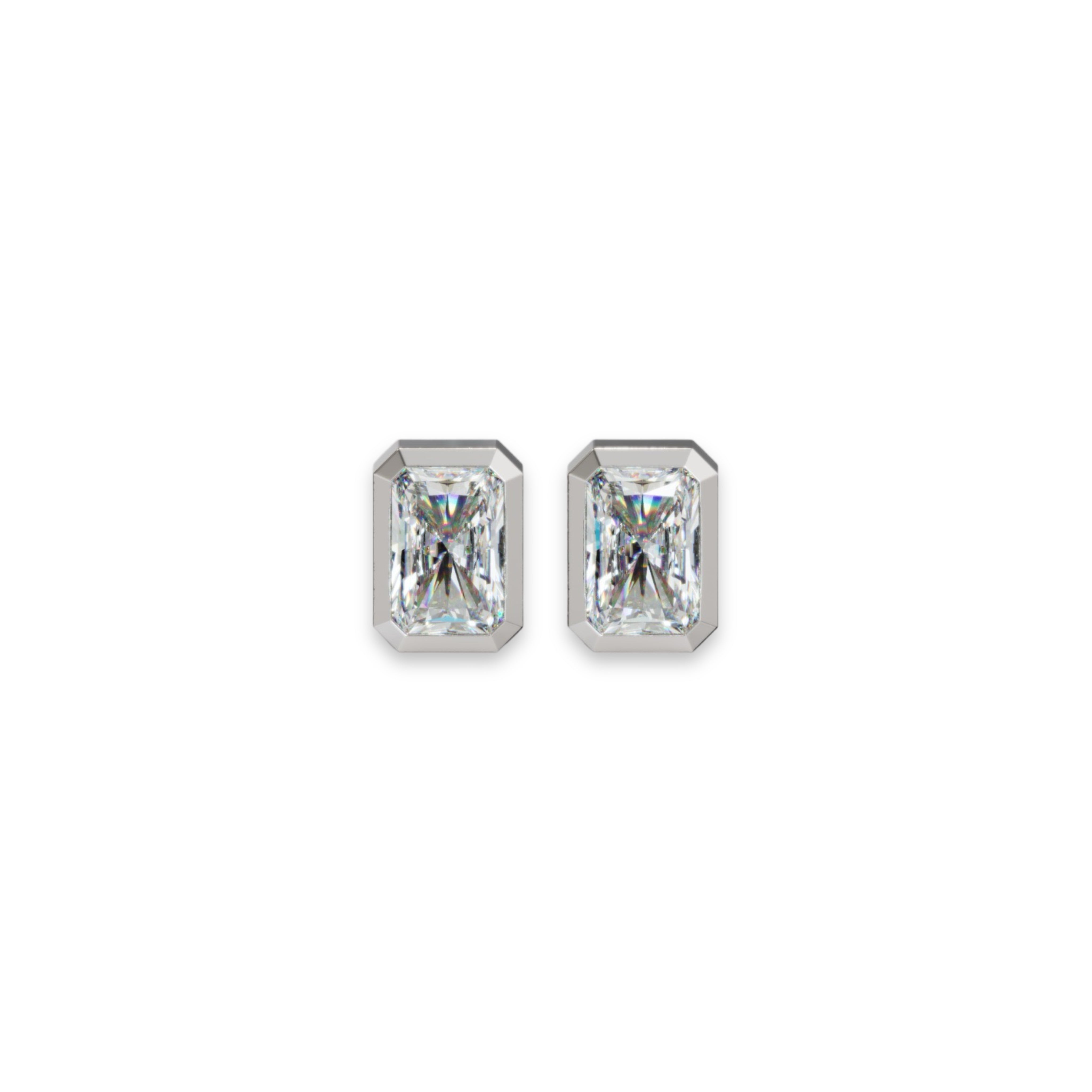 BEZEL OCTA STUDS